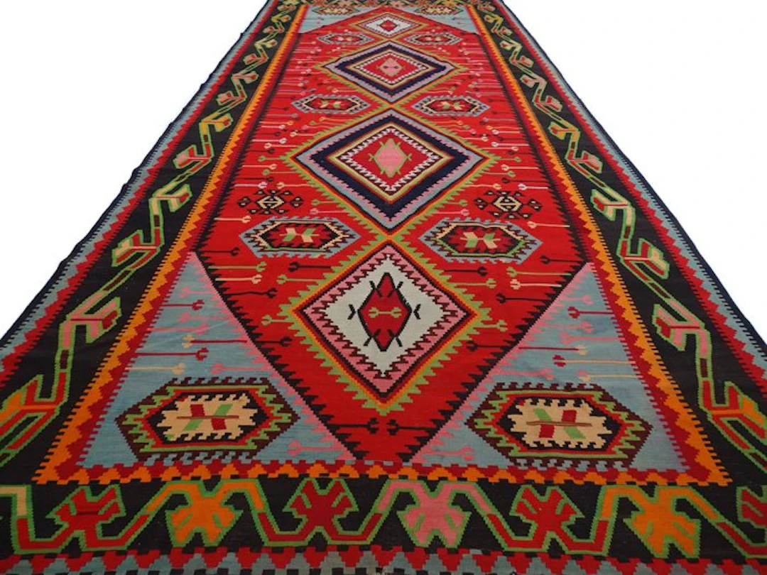 Antique XXL-Kelim - Cleaned - Rug - 501 cm - 211 cm