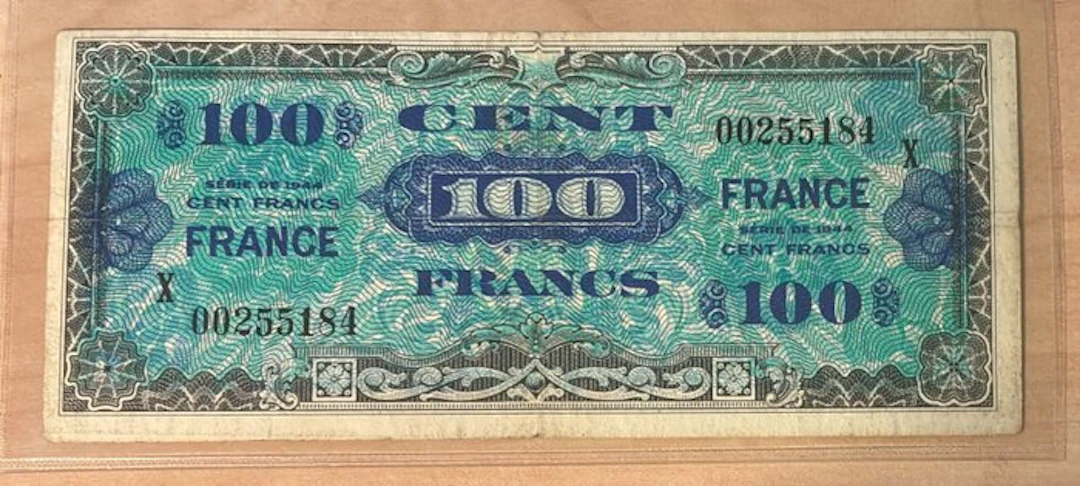 France. - 100 Francs - 1944 - Replacement - Pick 118* (No reserve price)