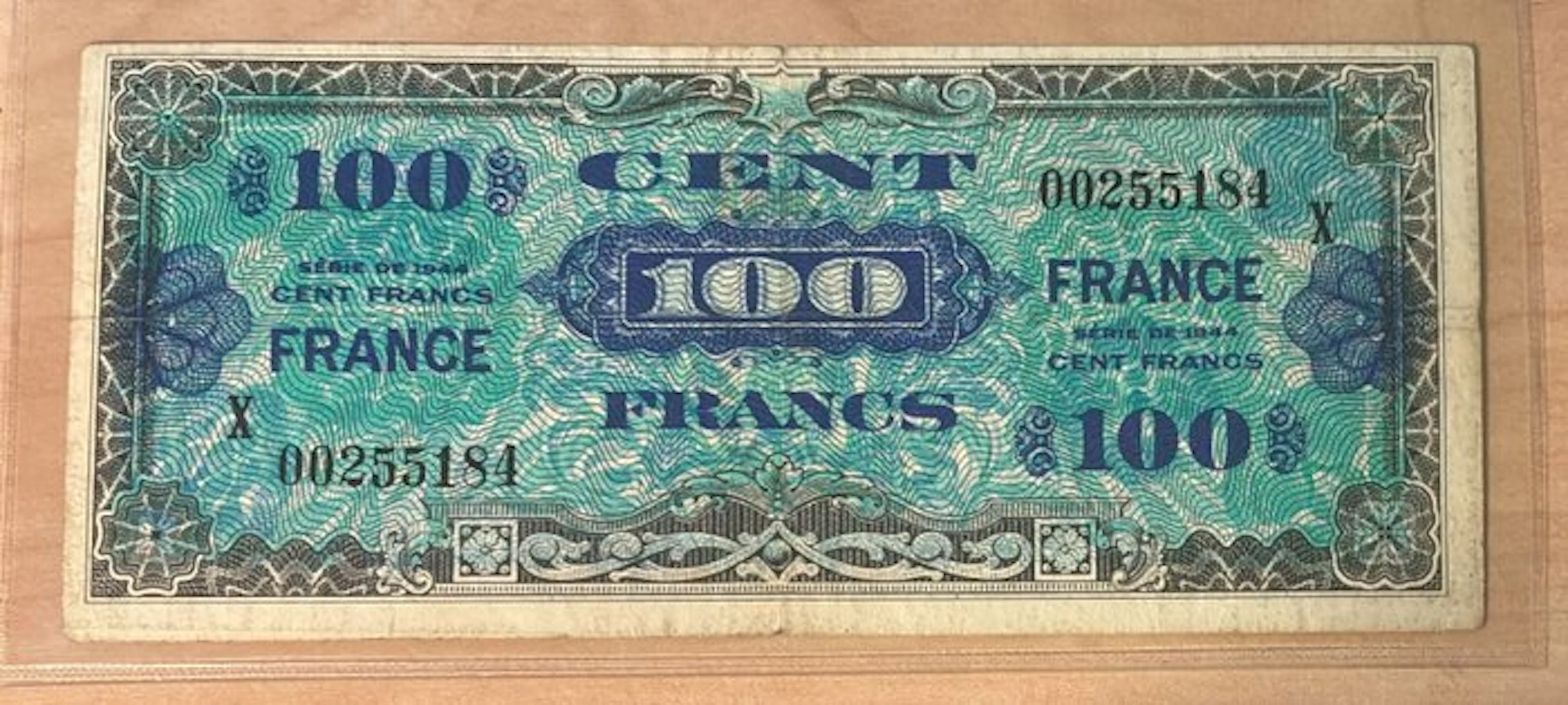 France. - 100 Francs - 1944 - Replacement - Pick 118* (No reserve price)