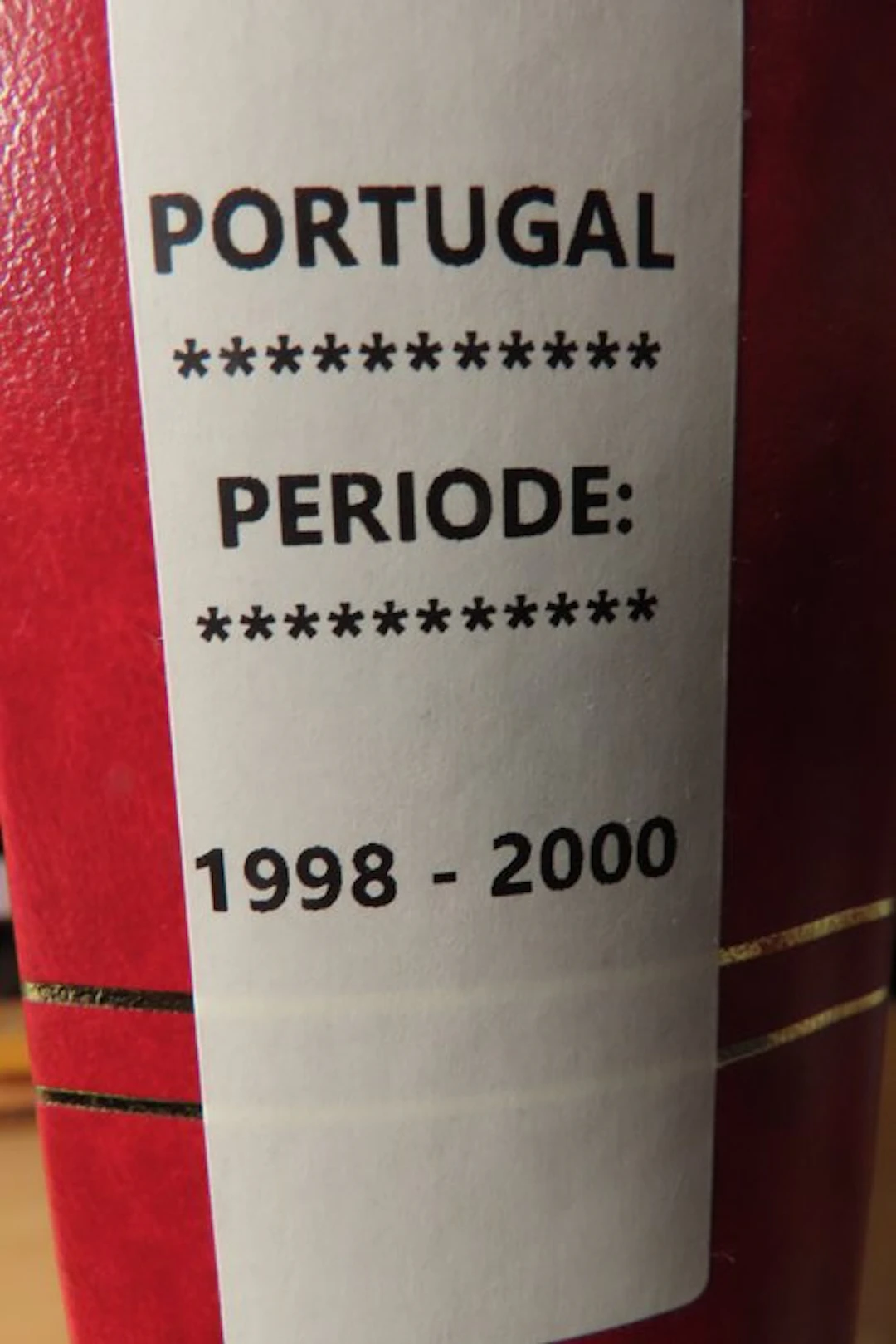 Stockbook - Portugal 1998/2000
