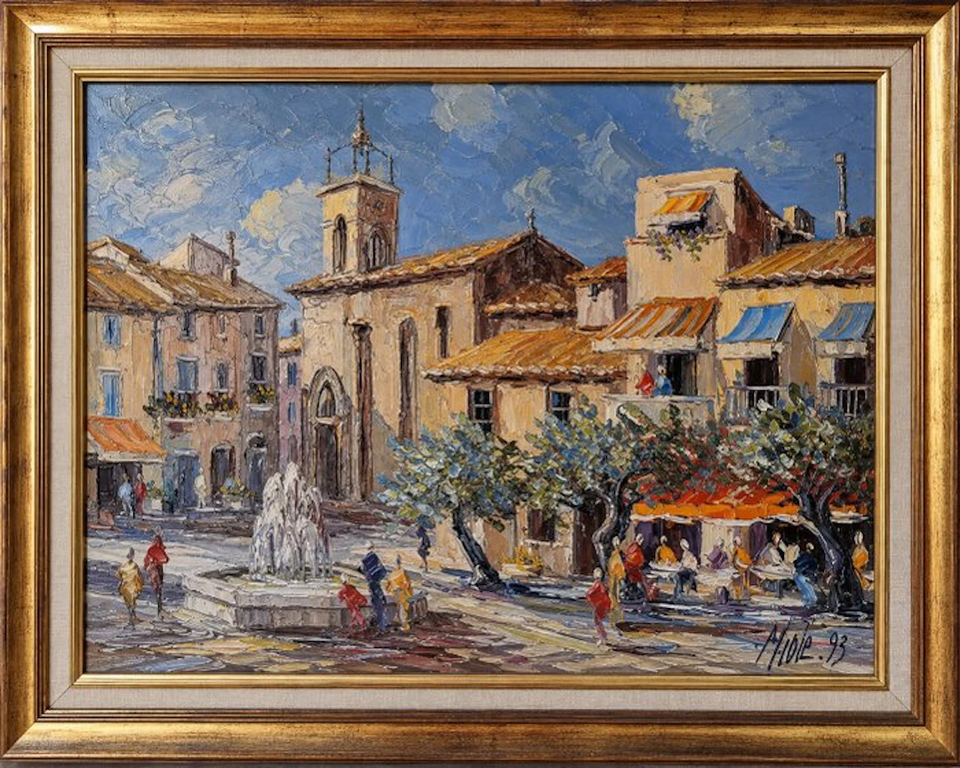 Michel Solé (1945-2012) - La place du village