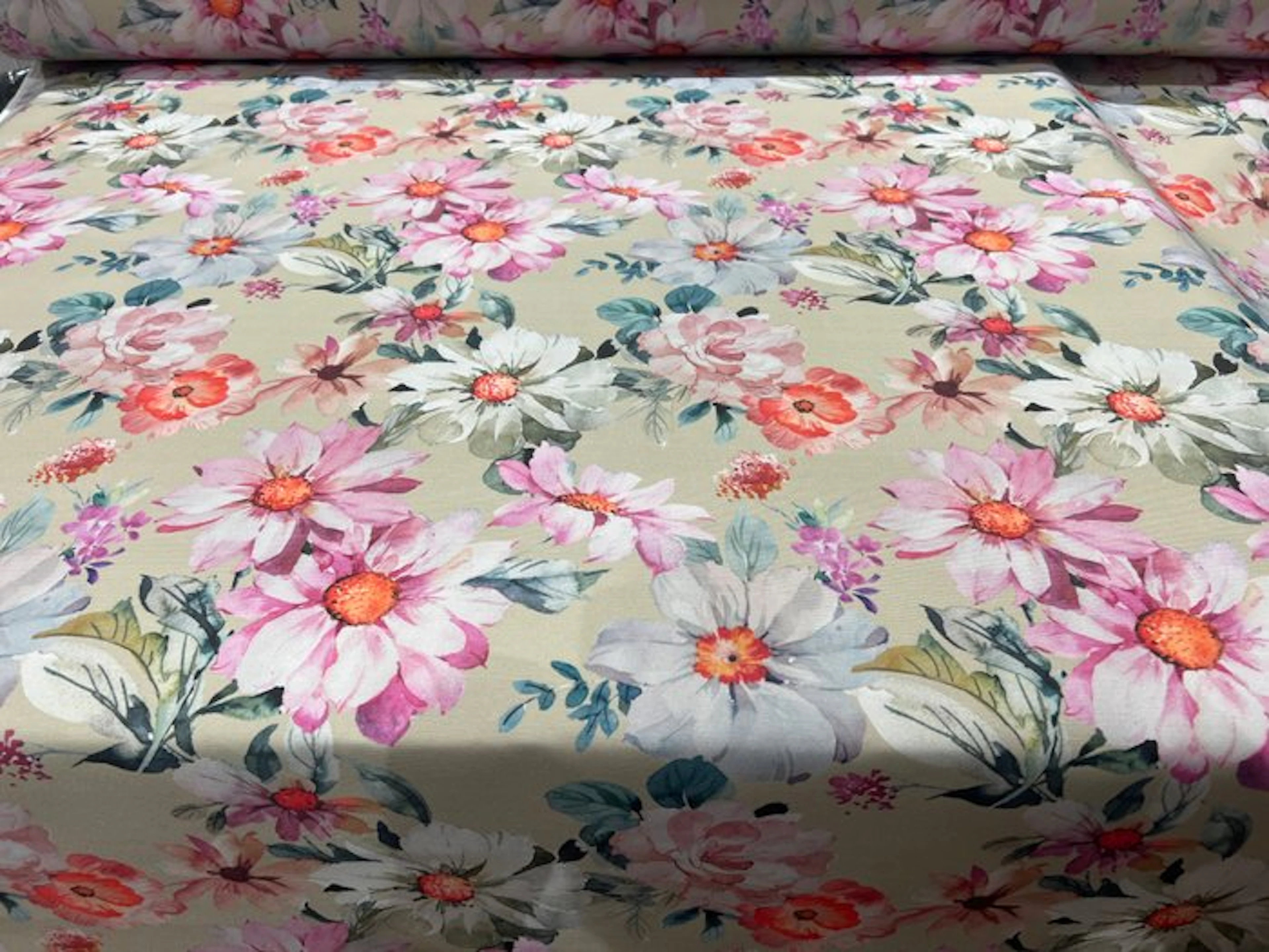 floral print 600 x 280 - Upholstery fabric - 600 cm - 280 cm