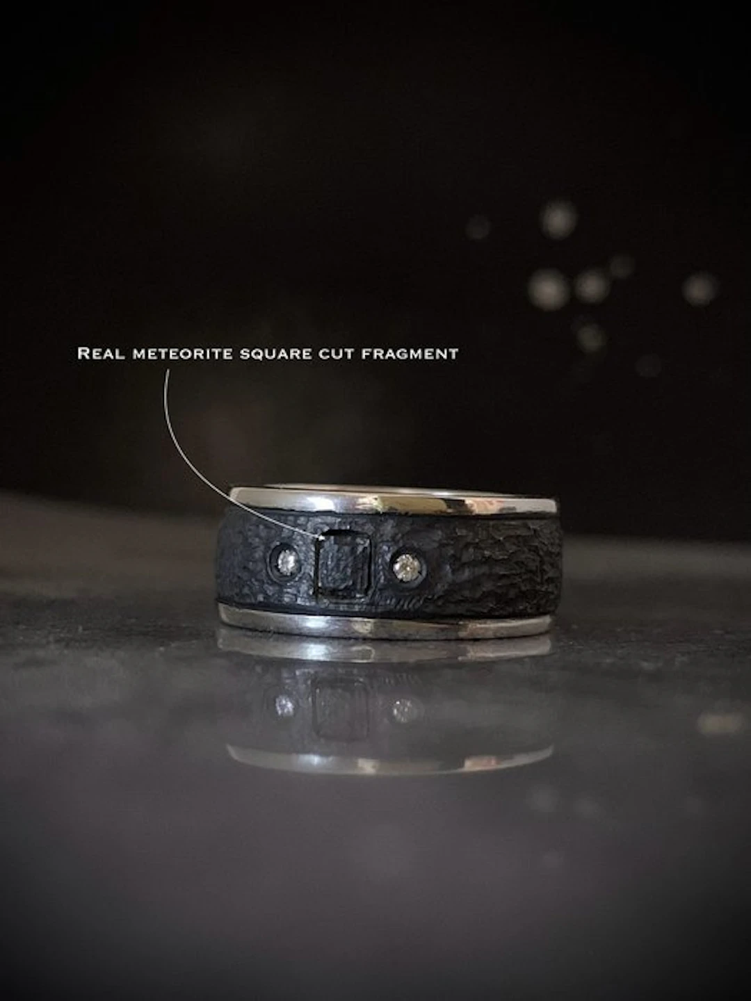 Hand-forged silver ring