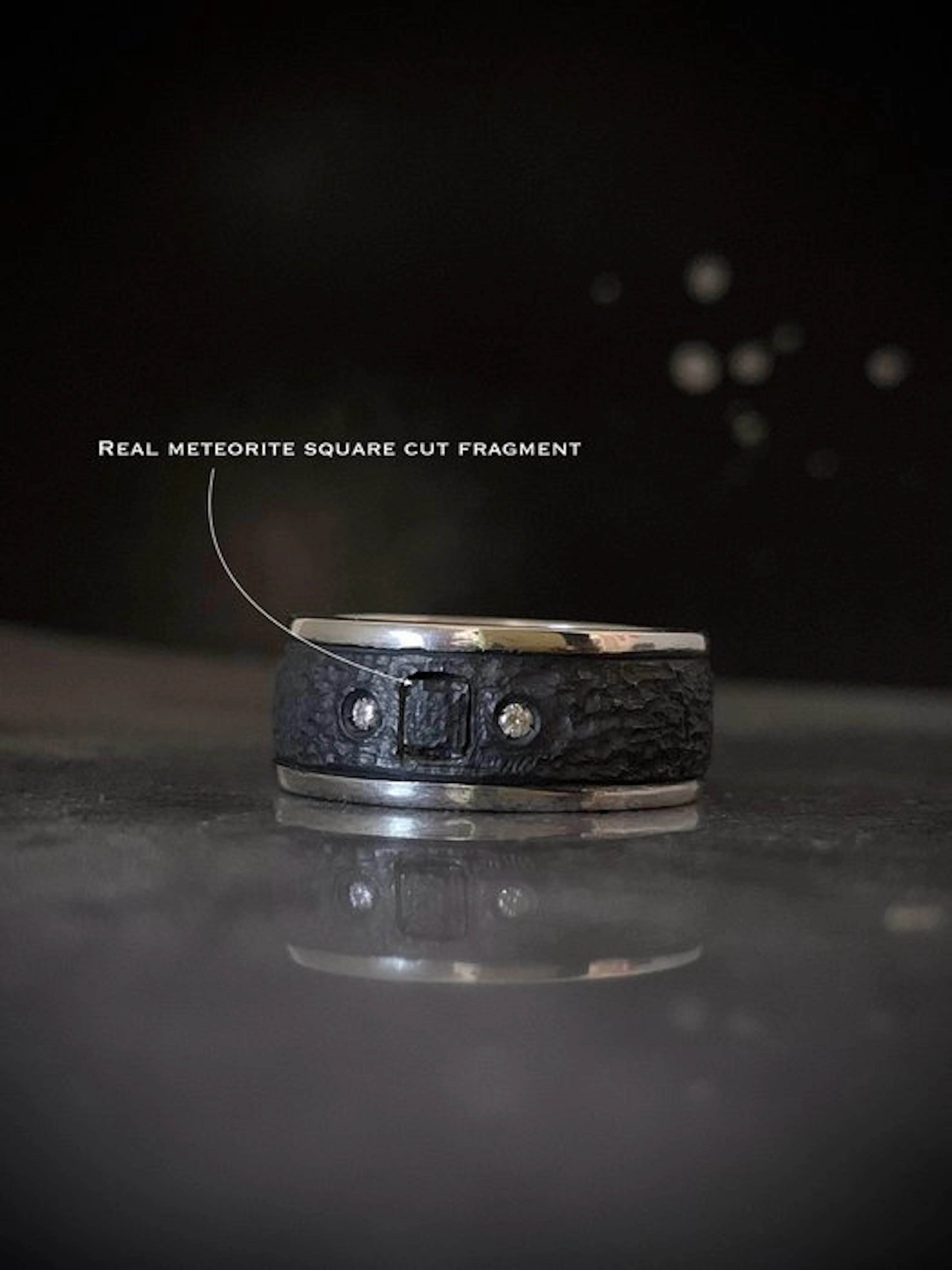 Hand-forged silver ring