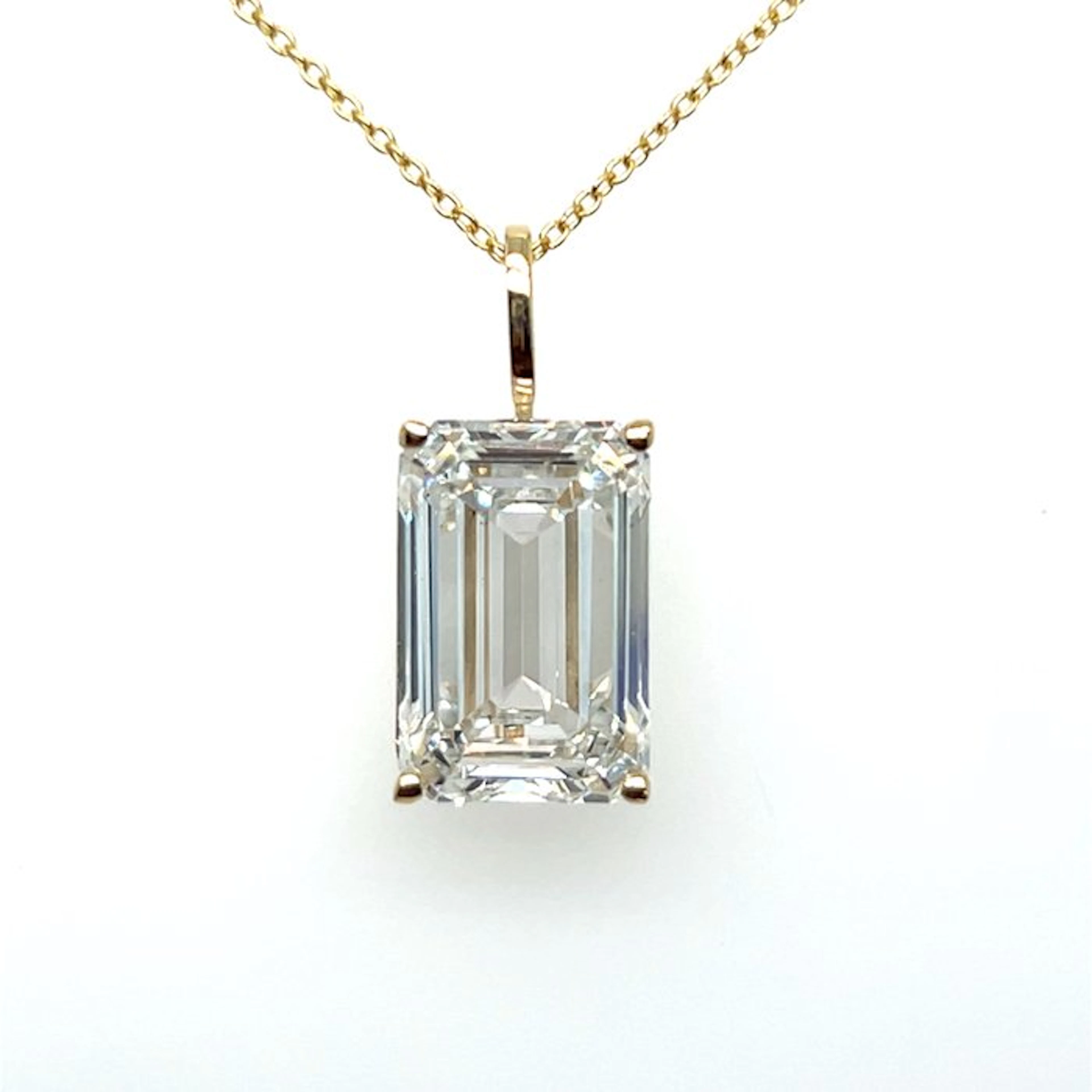 Necklace - 14 kt. Yellow gold - 10.03ct. tw. Diamond (Lab-grown)