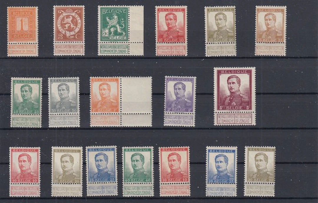 Belgium 1912 - Pellens - OBP : 108/125