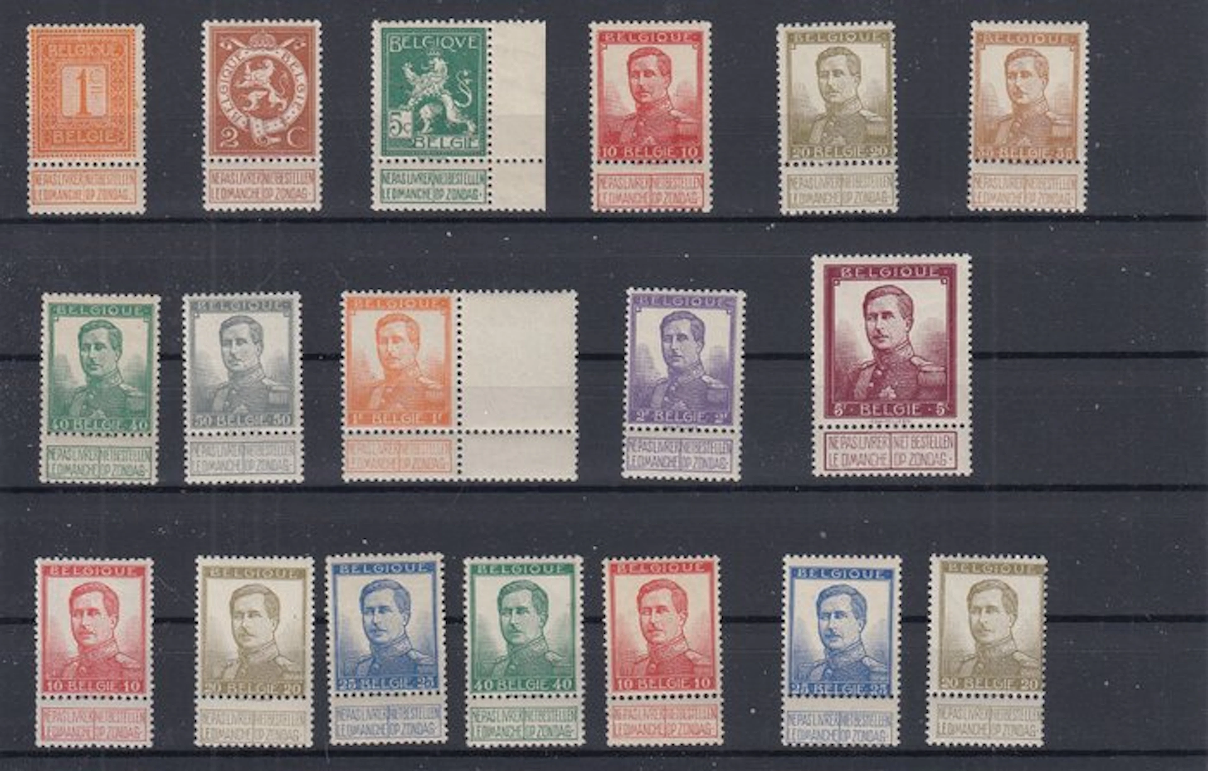 Belgium 1912 - Pellens - OBP : 108/125
