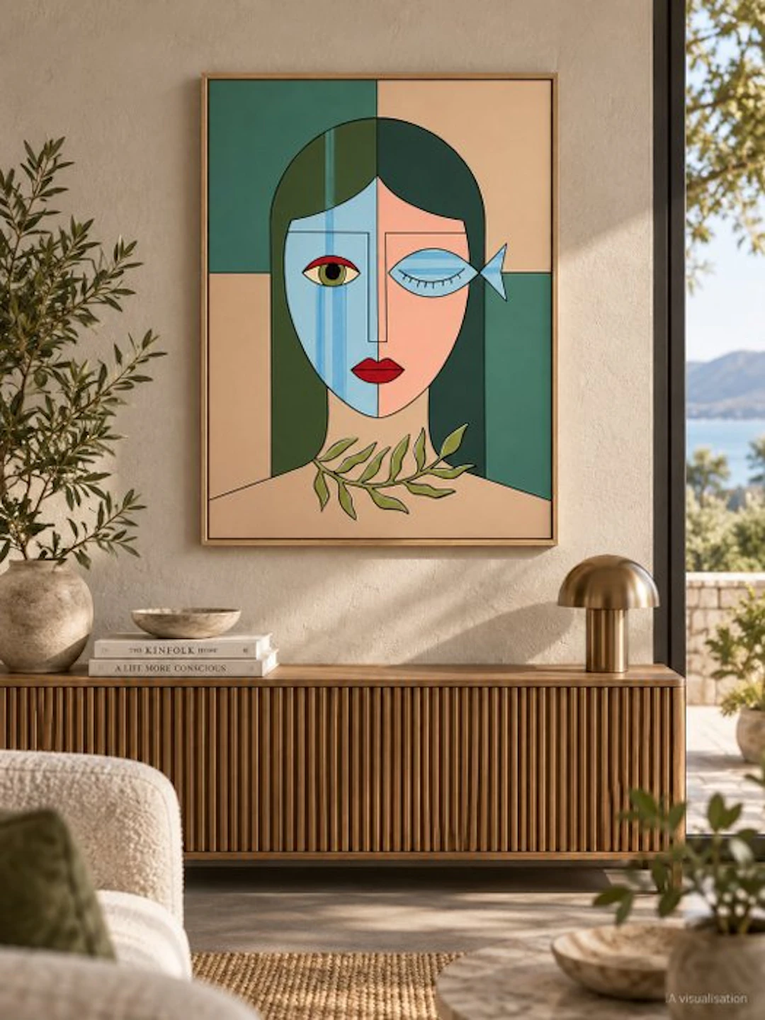 Marcel Mendez - Fragmented Face #161 -XL- ( No reserve )