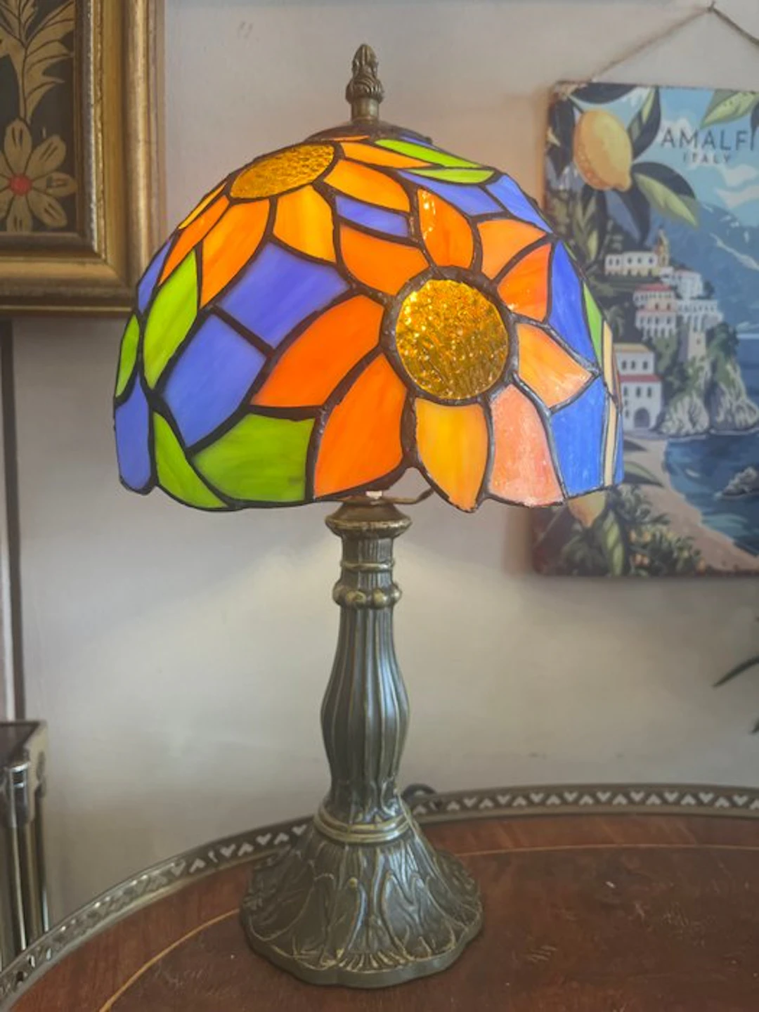 Buffet table lamp - Stained glass