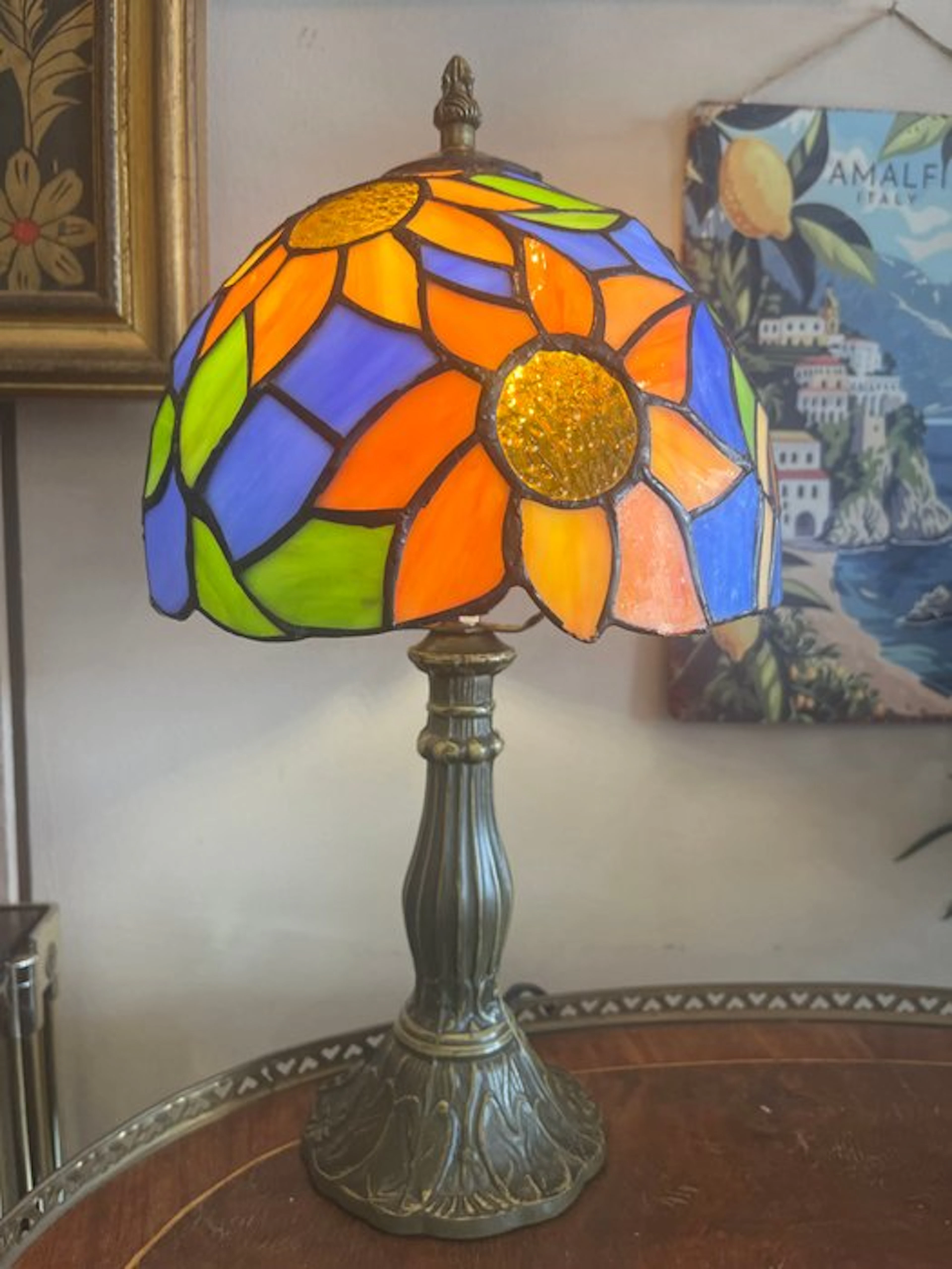 Buffet table lamp - Stained glass