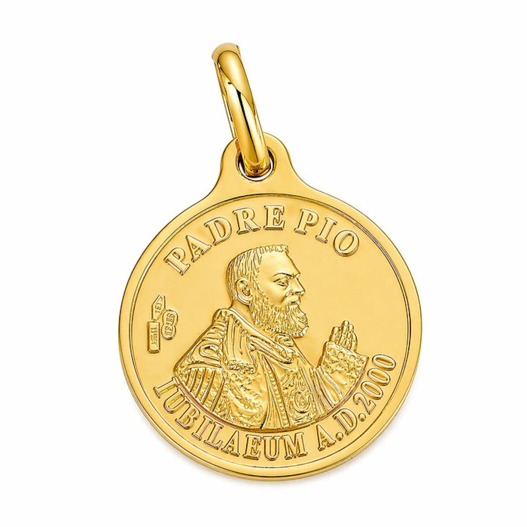 Pendant - 18 kt. Yellow gold - Made in Italy - Handmade