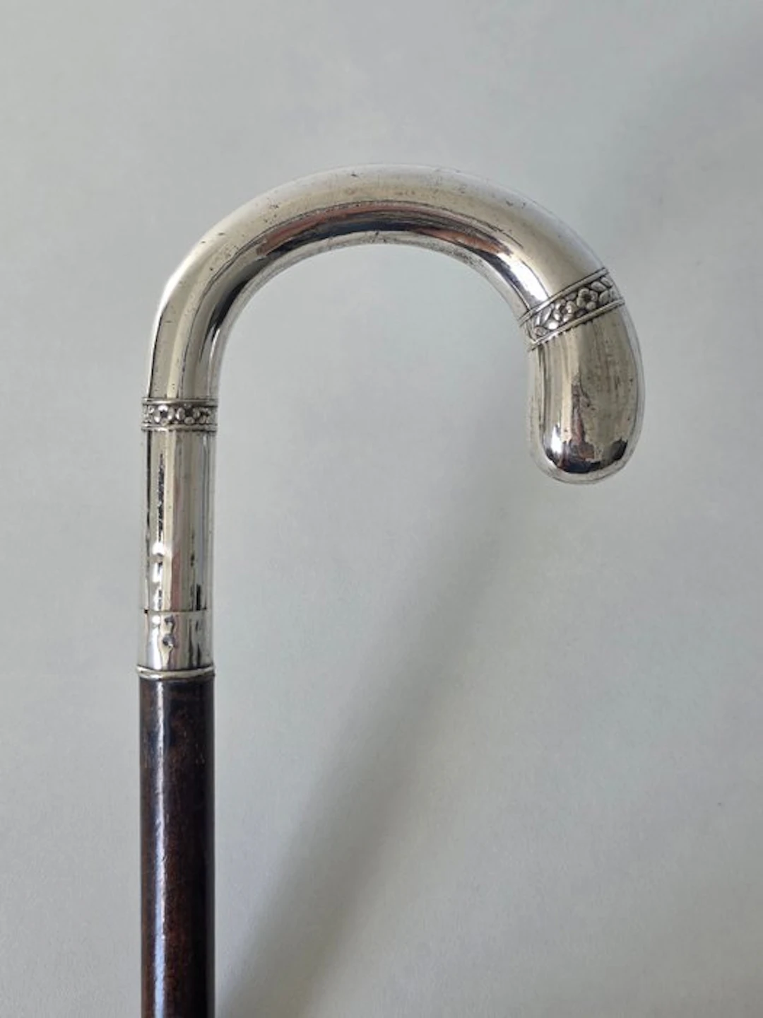 Art Nouveau Walking stick - .835 silver - Silver handle