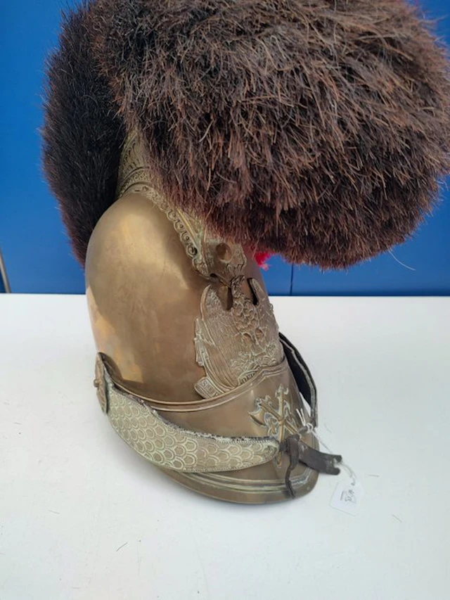France - Military helmet - Firefighter helmet Ville de Coiffy le Haut