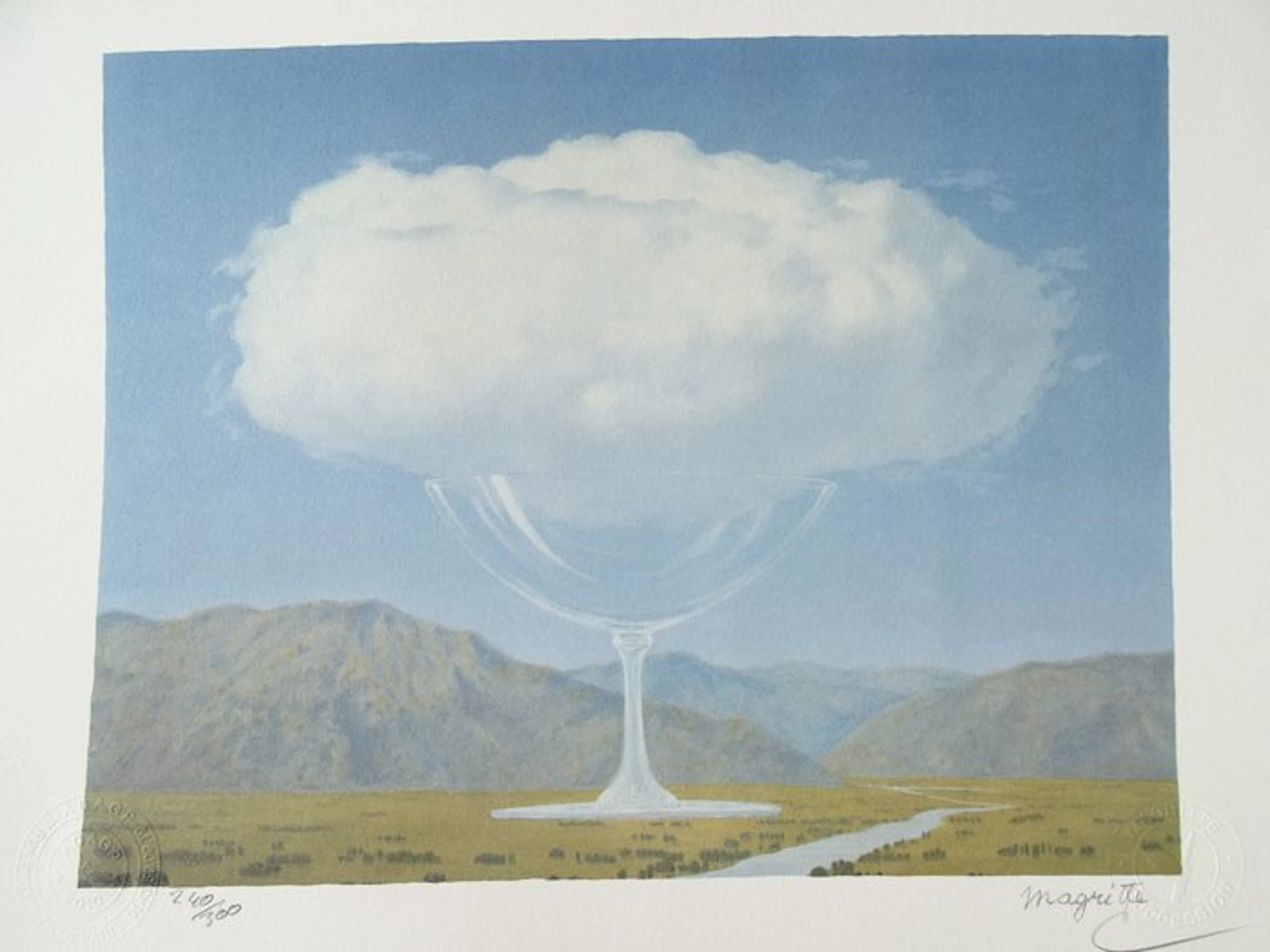 René Magritte (1898-1967) - Cloud inside Cup