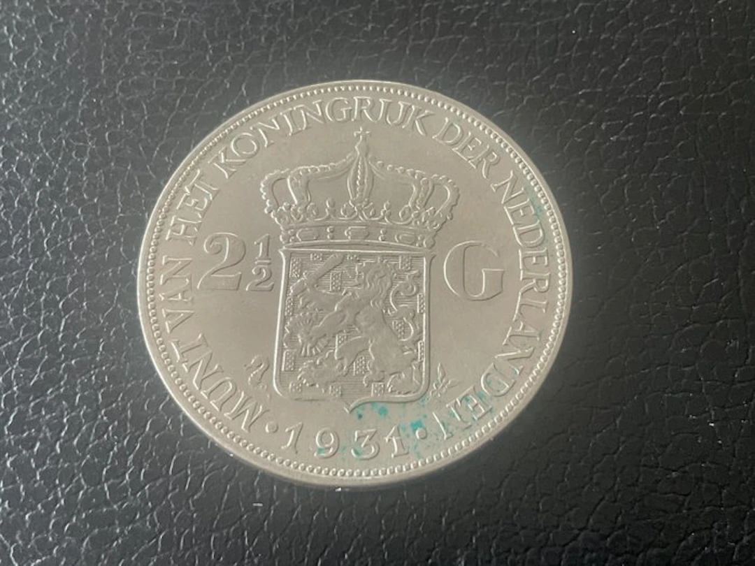 Netherlands. Wilhelmina. 2 1/2 Gulden 1931 (No reserve price)