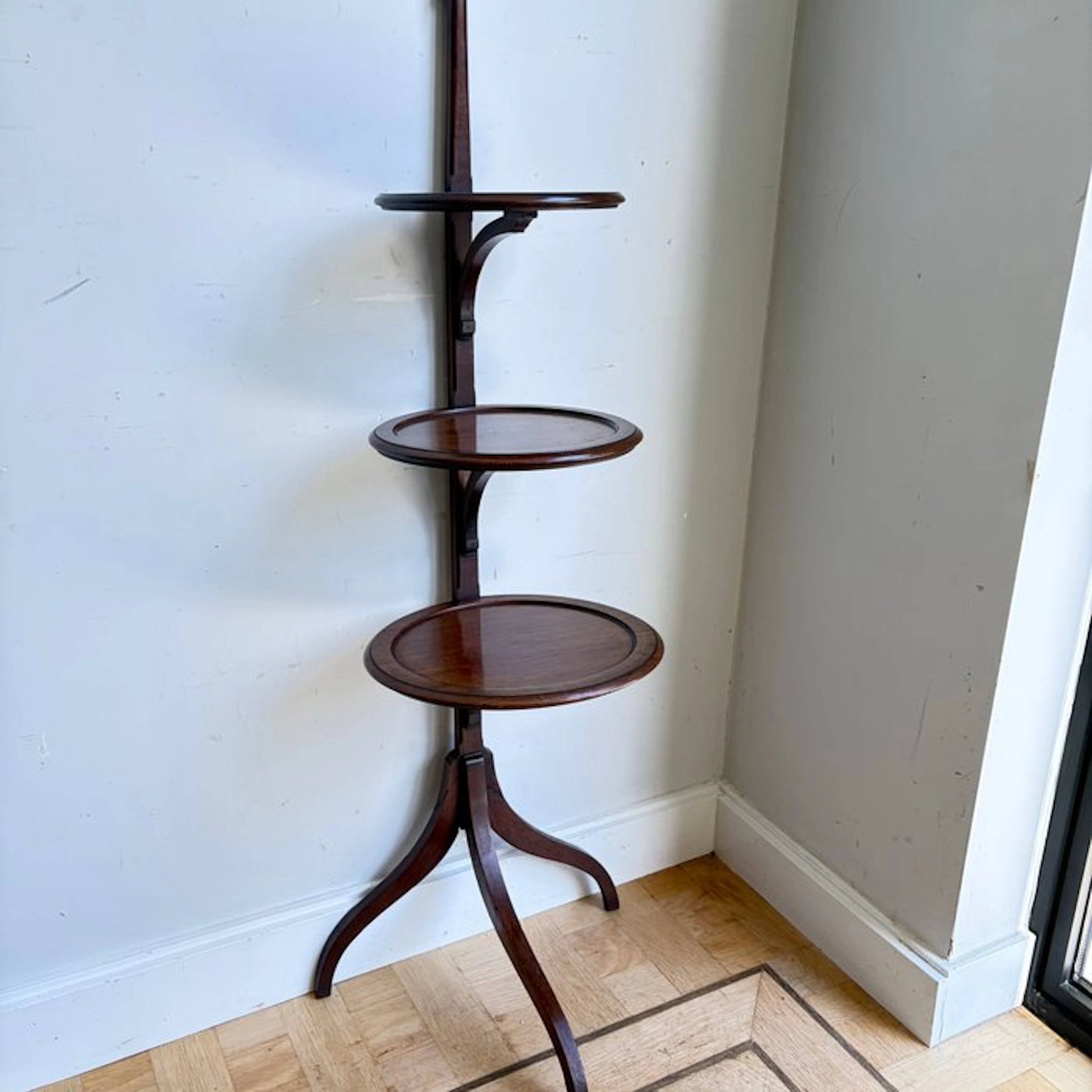 Cake stand - Side table - Mahogany - 1/2 round cake stand