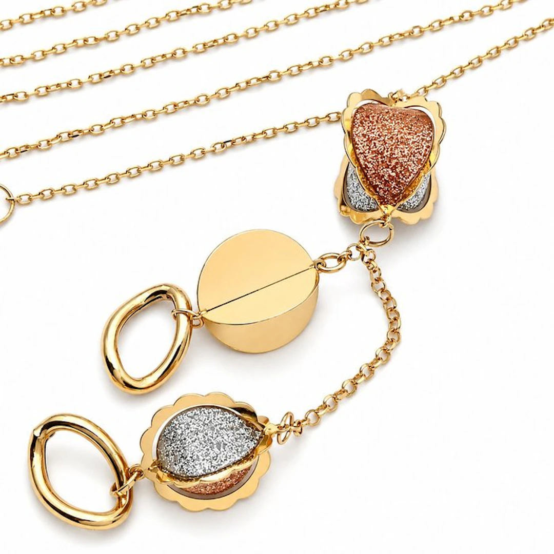 Necklace with pendant - 18 kt