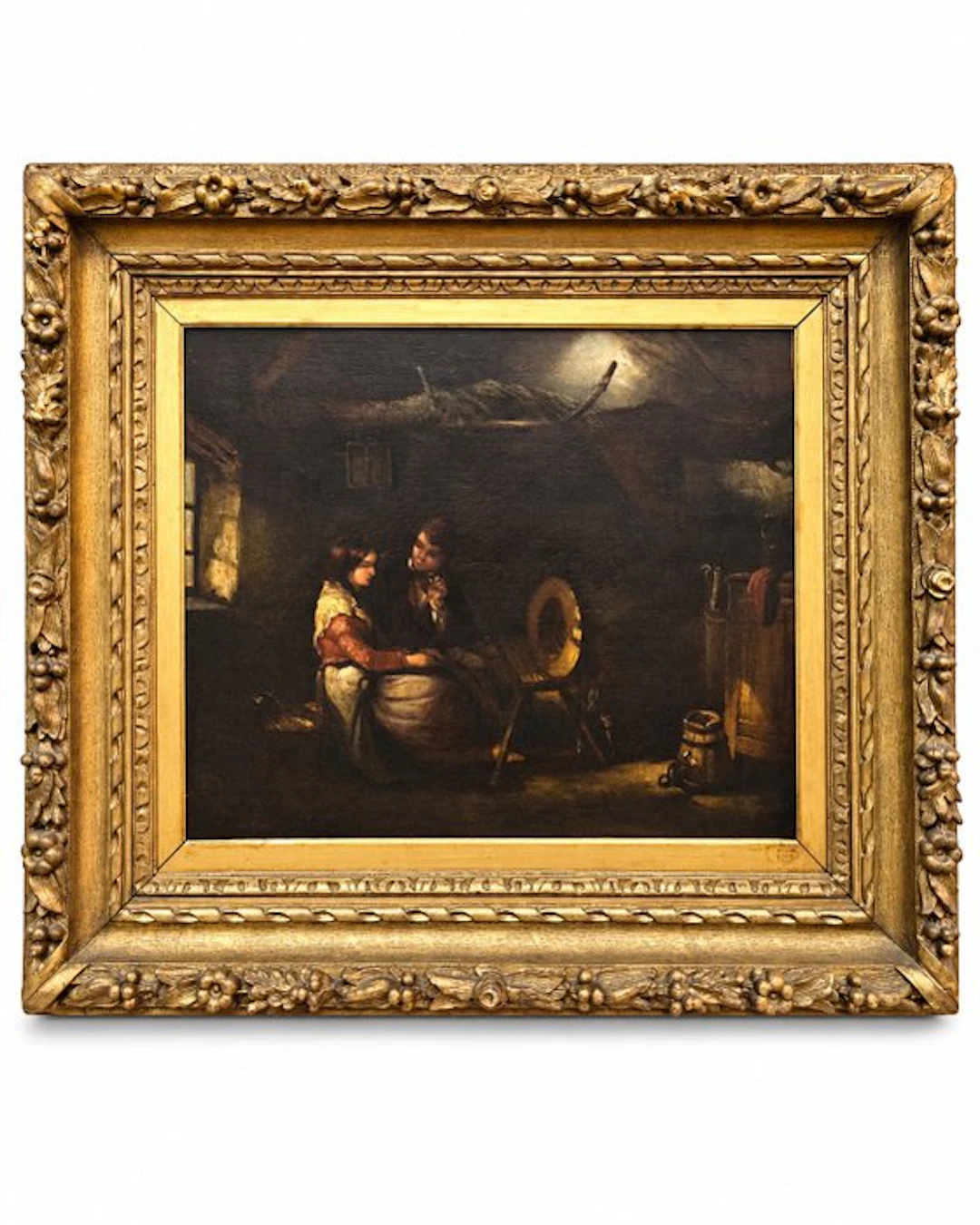 European School (XVIII) - Interior Courtship Scene