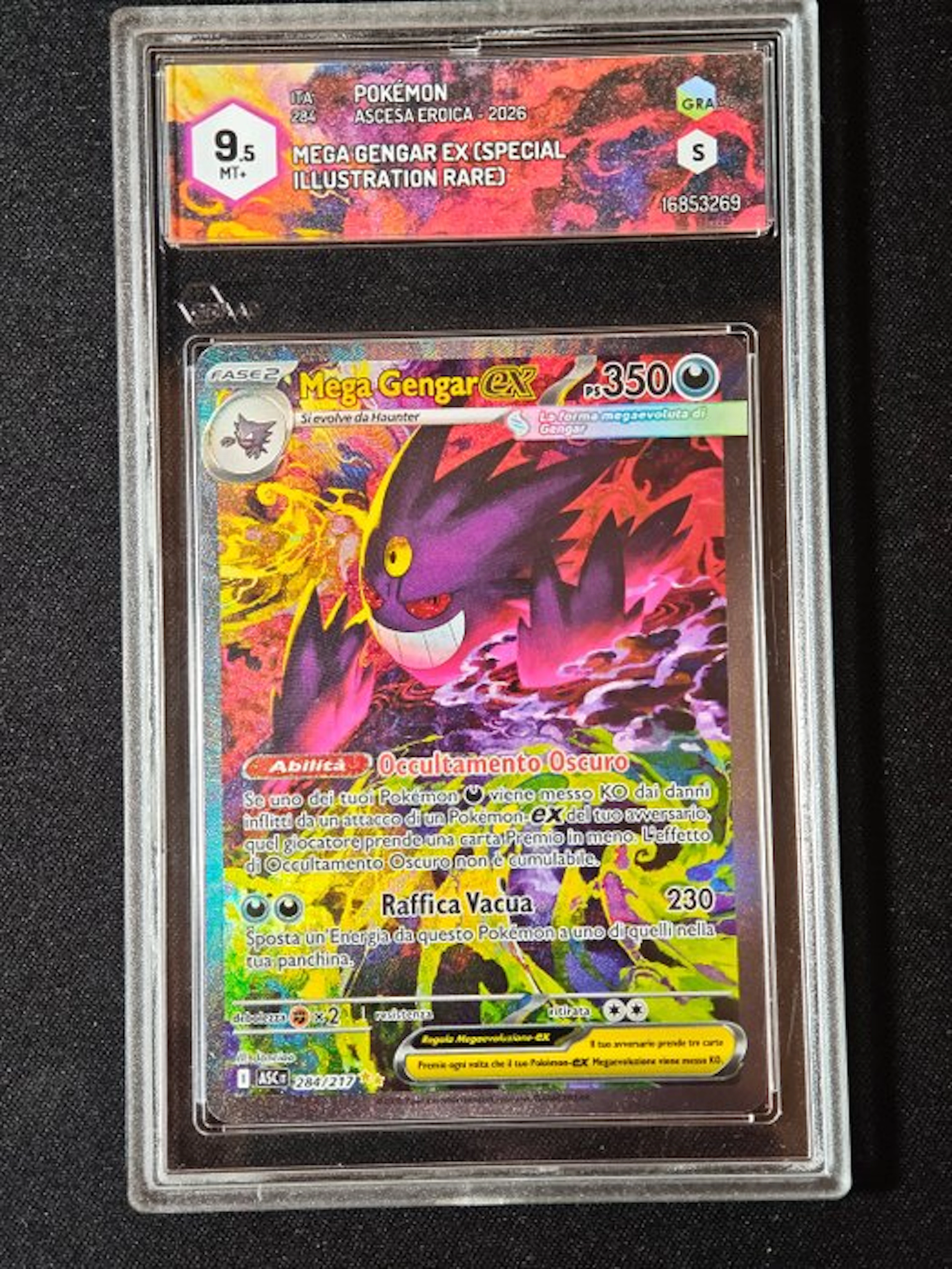 Pokémon - 1 Graded card - Gengar 284/217 Full art
