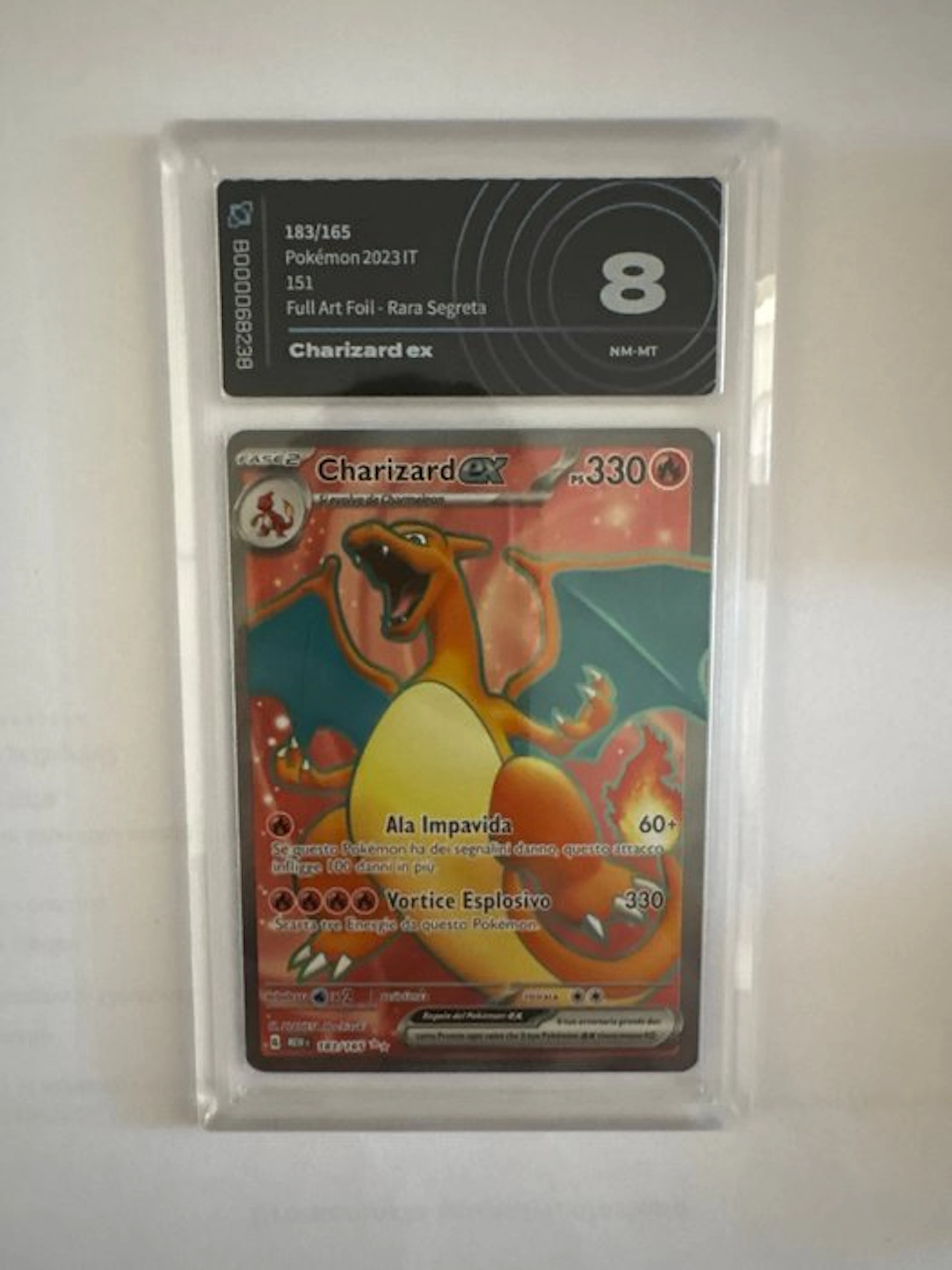 Pokémon - 1 Graded card - Charizard 183/165 Full art
