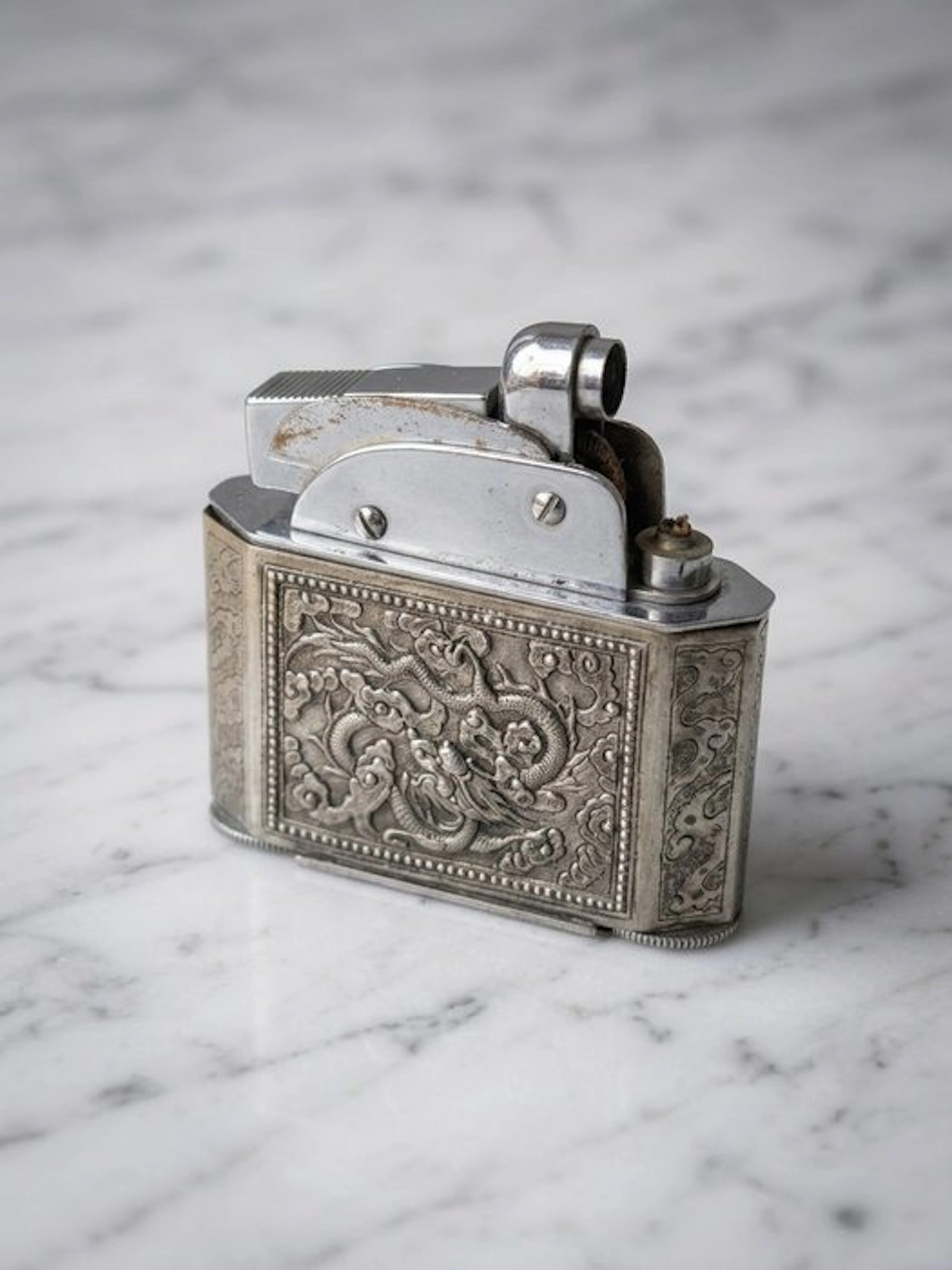 Argent - Briquet de table MYON 401 « Géant » – France –...