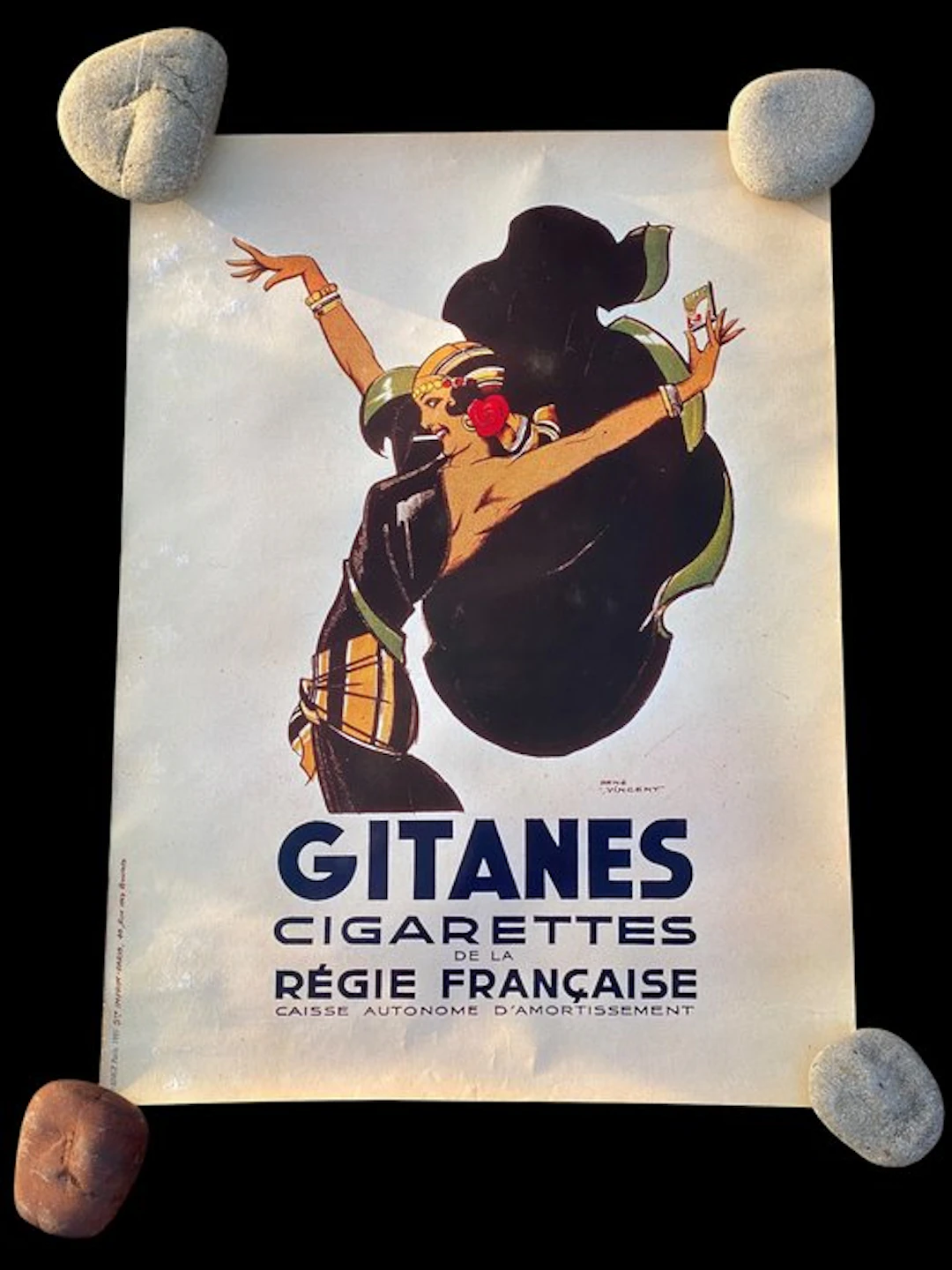 RENE VINCENT - NO RESERVE! - GITANES - 1950s