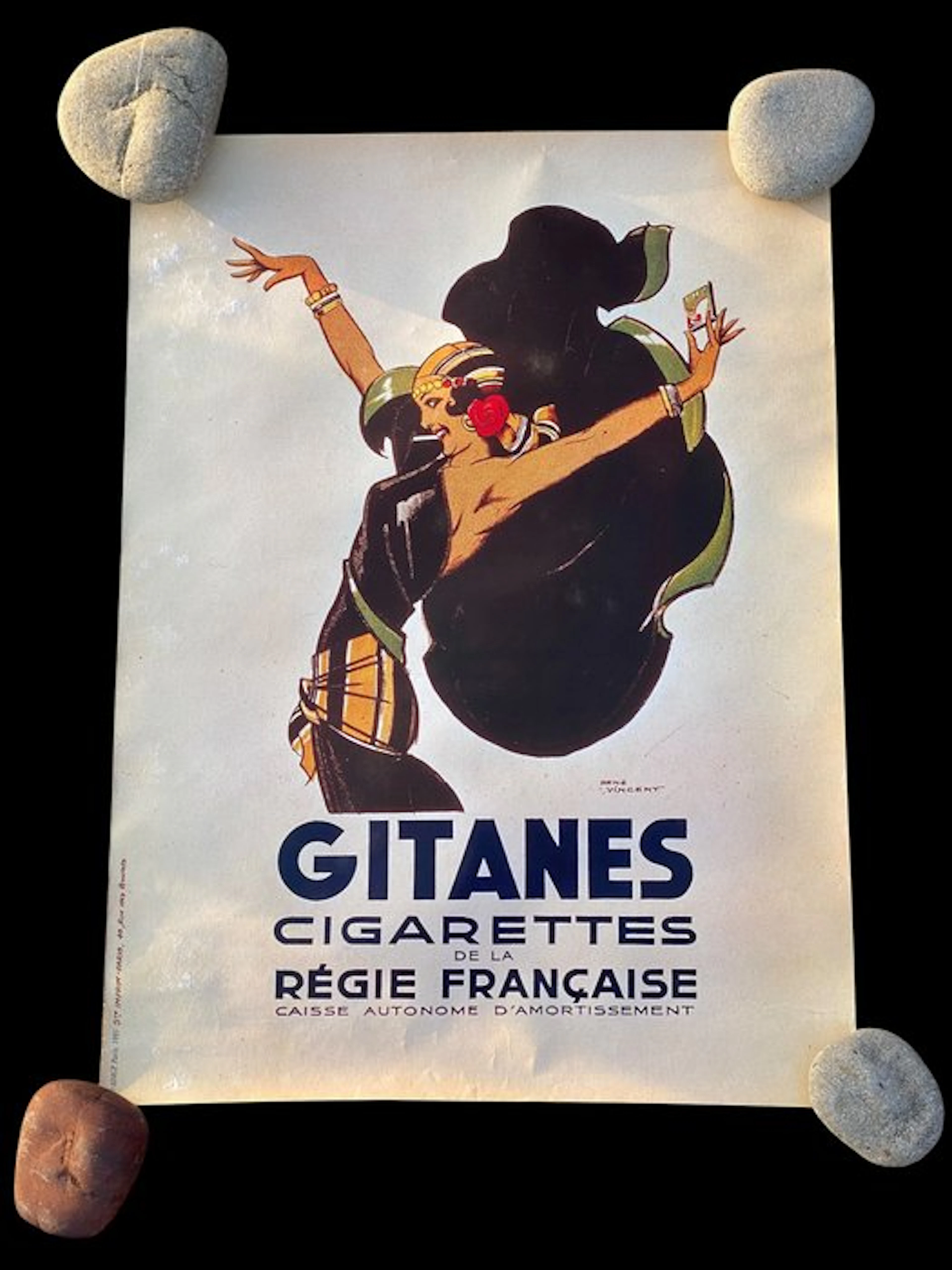 RENE VINCENT - NO RESERVE! - GITANES - 1950s
