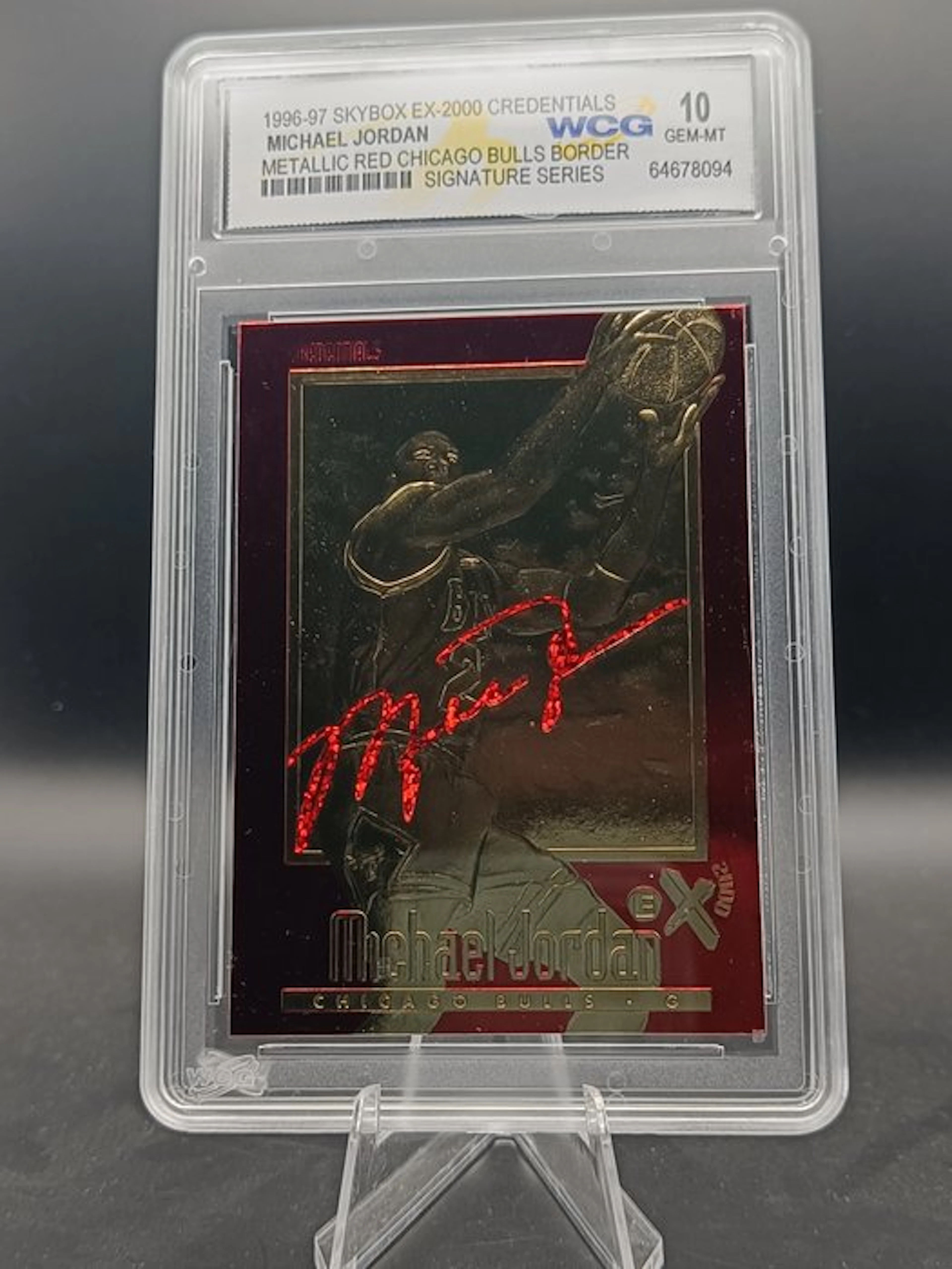 1996 Fleer Michael Jordan - WCG 10 Graded card