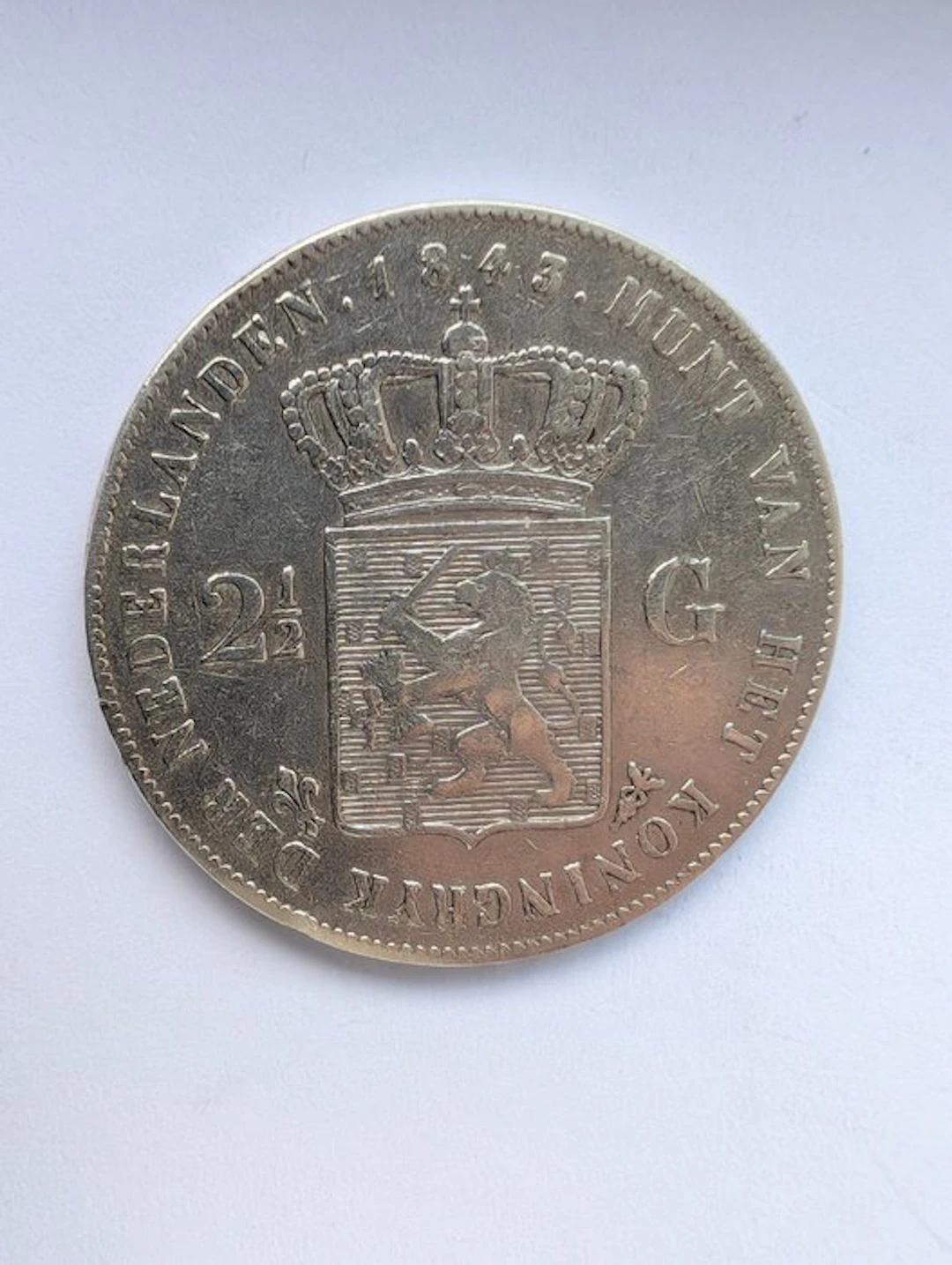 Netherlands. Willem III. 2 1/2 Gulden 1849