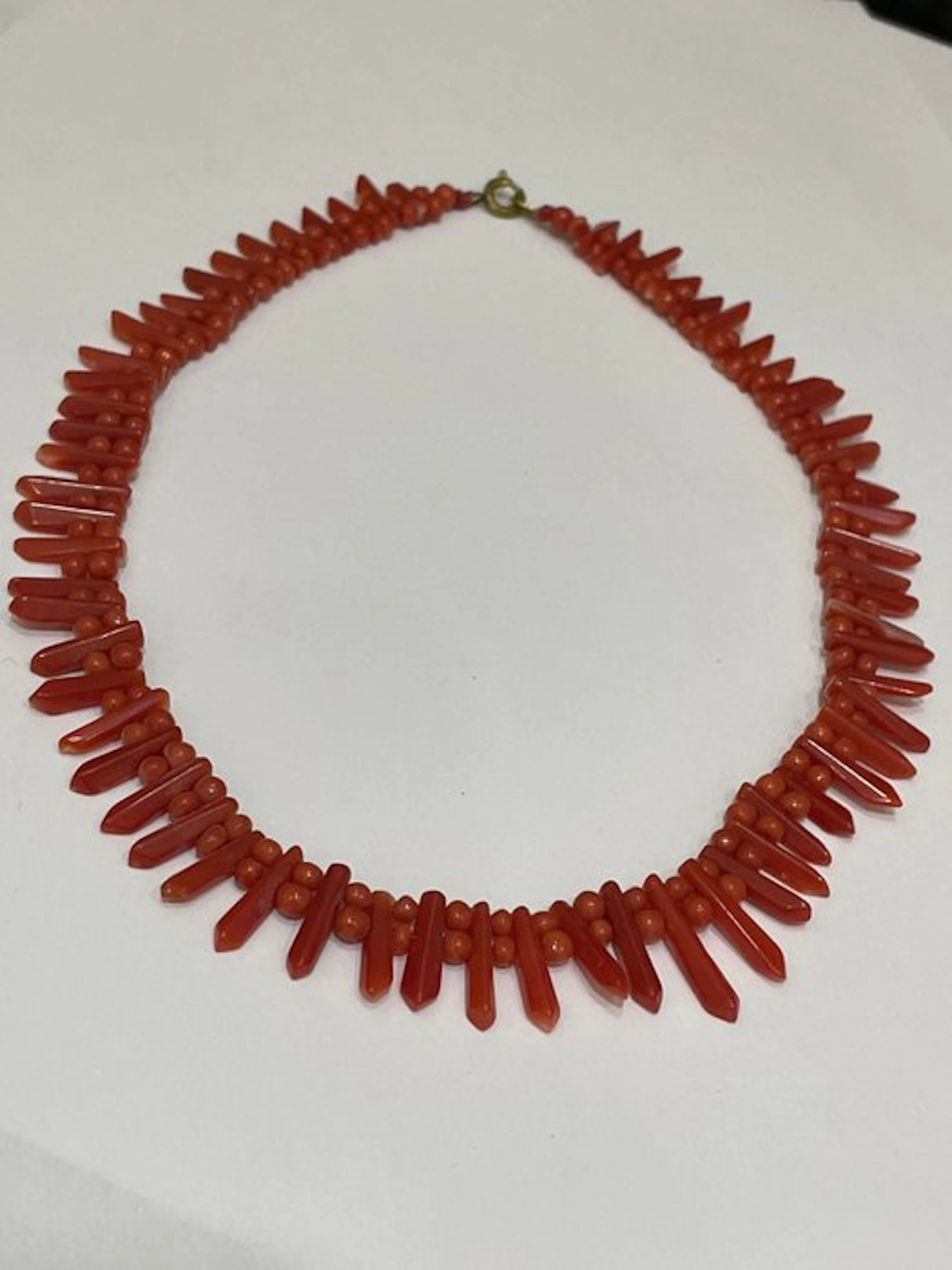 Red coral - Necklace - coral choker