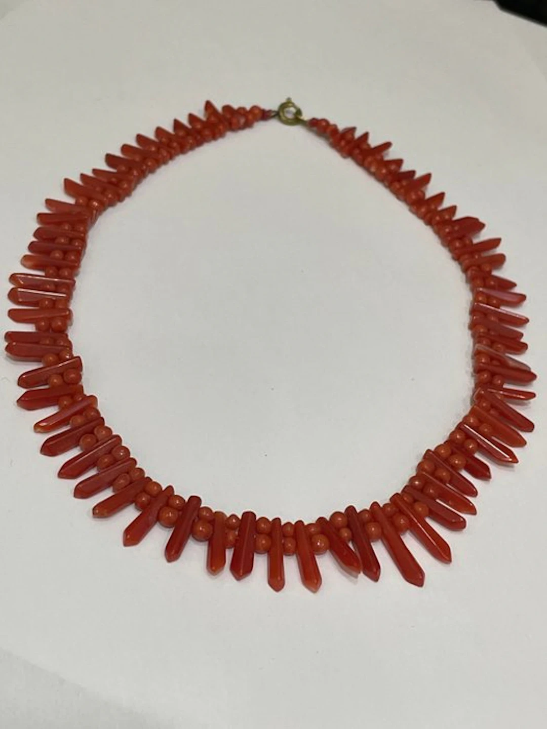 Red coral - Necklace - coral choker