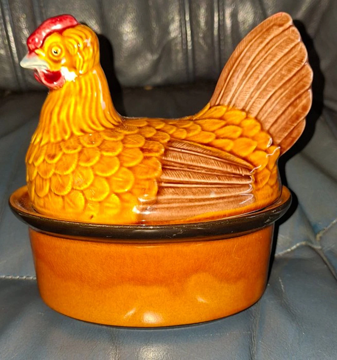 Secla - Rare et superbe Terrine Poule - Baking dish - Ceramic