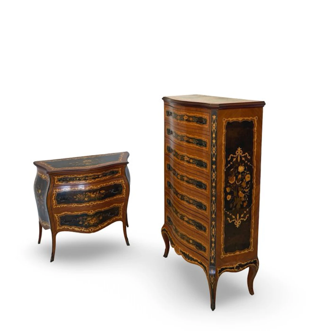 pacifici prete - Chest of drawers (2) - Wood, Brass