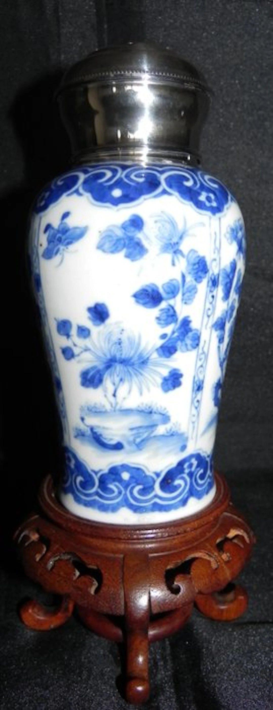 Jar (2) - Porcelain, Silver - Kangxi period 1662–1722