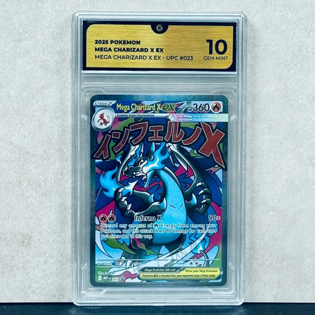 Pokémon Graded card - Mega Charizard X ex #023 2025...