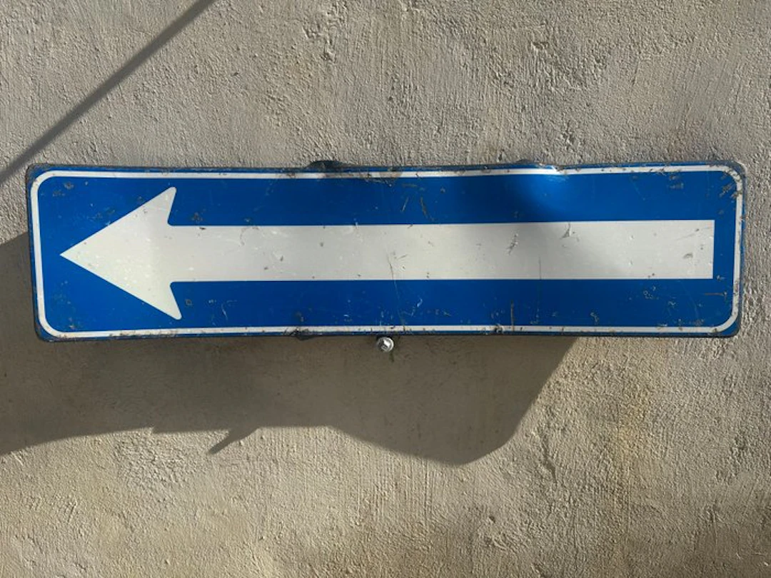 lagosplast - Rectangular Plastic Road Sign 100x25x2 cm –...