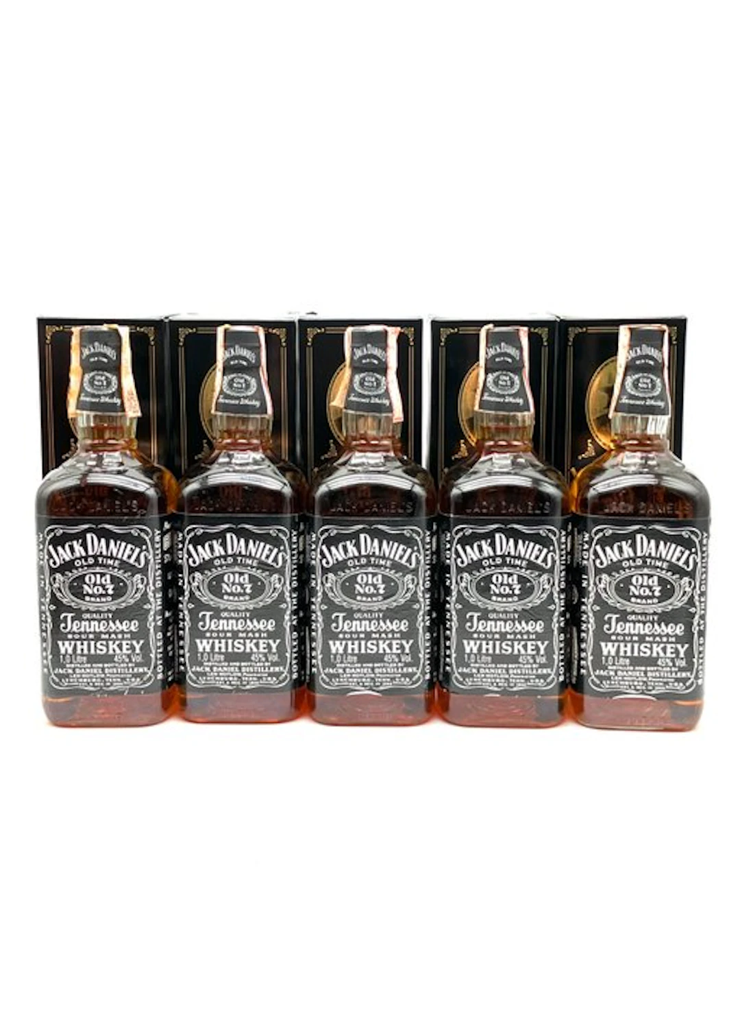 Jack Daniel's Old No 7 - b. 1990s - 1 Litre - 5 bottles