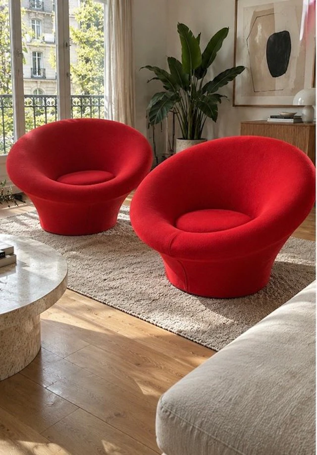 Artifort - Pierre Paulin - Armchair (2) - F560 - Plywood