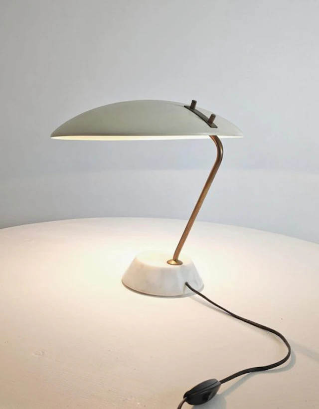 Stilnovo - Bruno Gatta - Table lamp - Carrara marble - Stilnovo