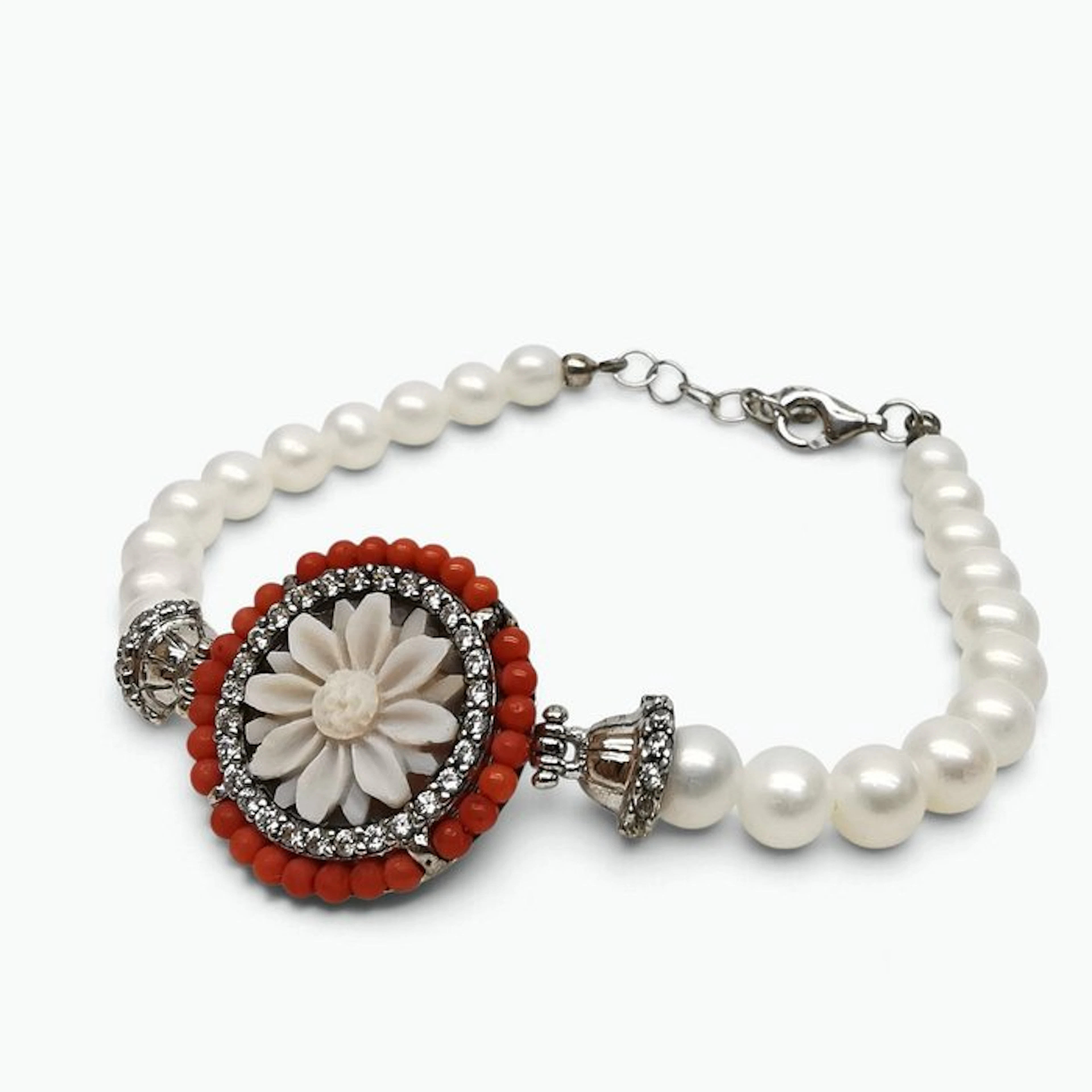 Pearl - Silver - Bracelet - Italian Craftsmanship
