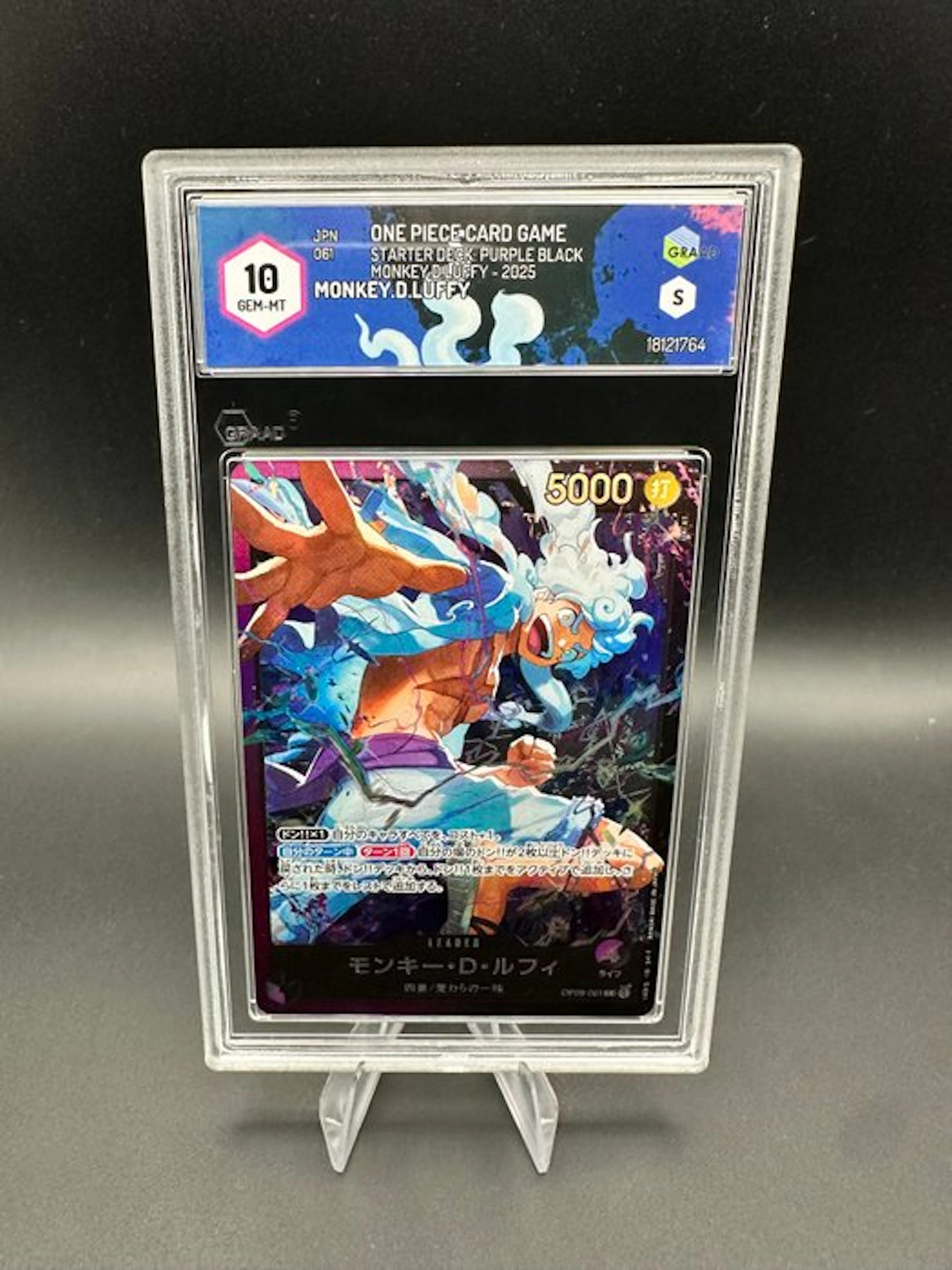 One Piece - 1 Graded card - Monkey D