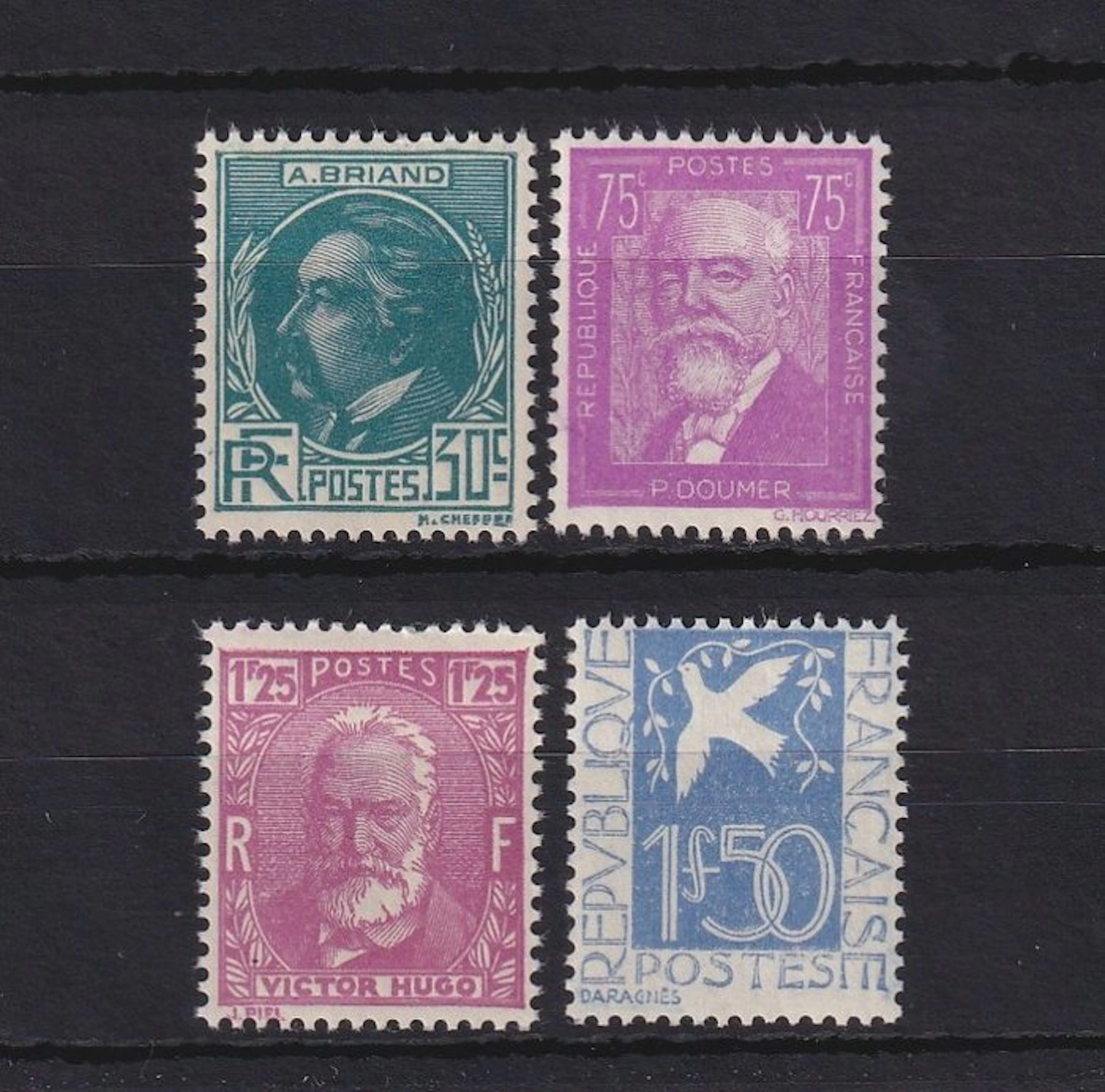 France 1933 - neuf sans charniere, série complète - Yvert n°291/294