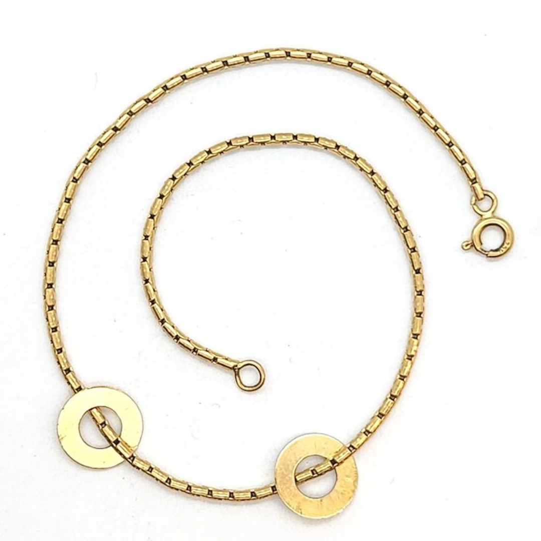 Anklet - 18 kt. Yellow gold - Anklet 23 cm