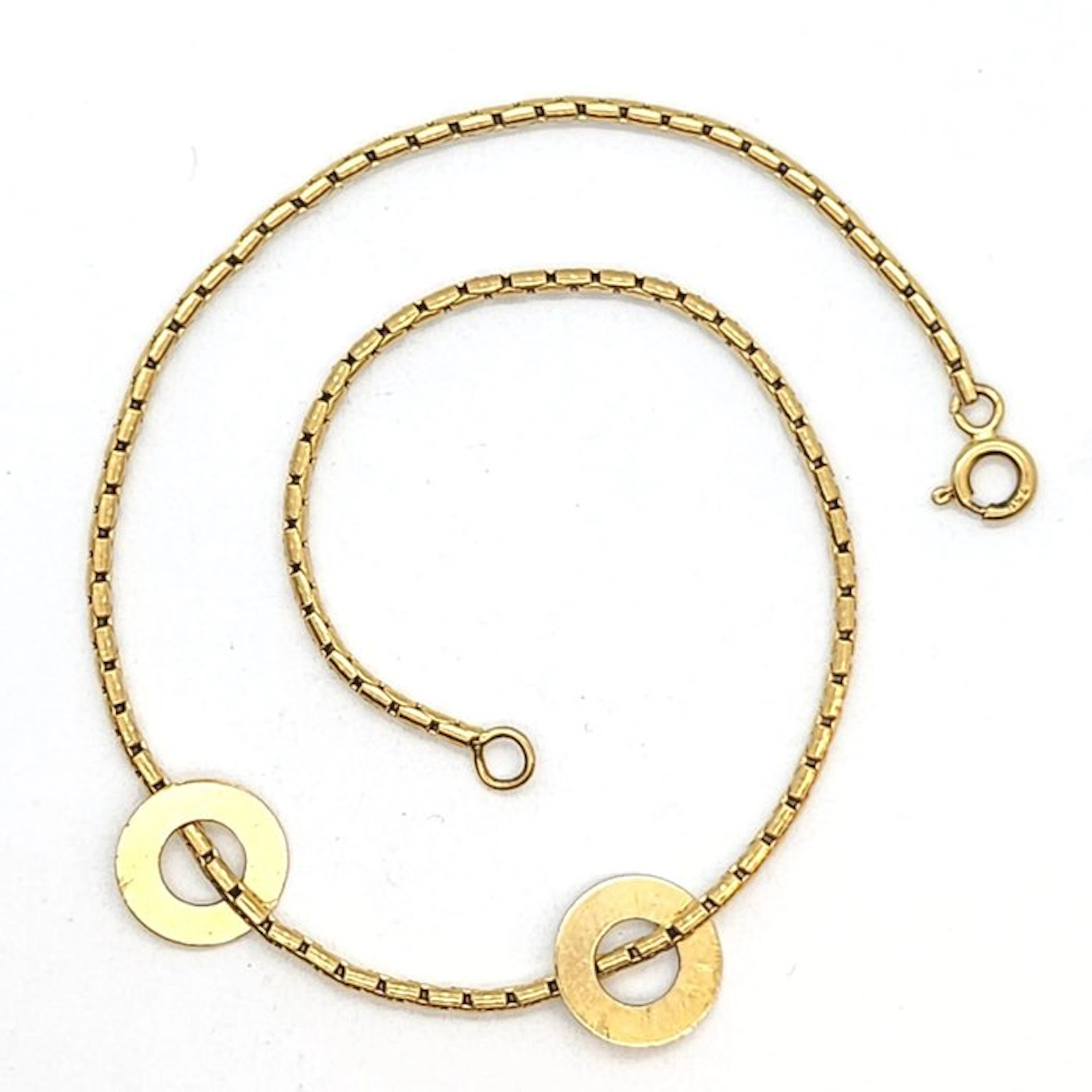 Anklet - 18 kt. Yellow gold - Anklet 23 cm