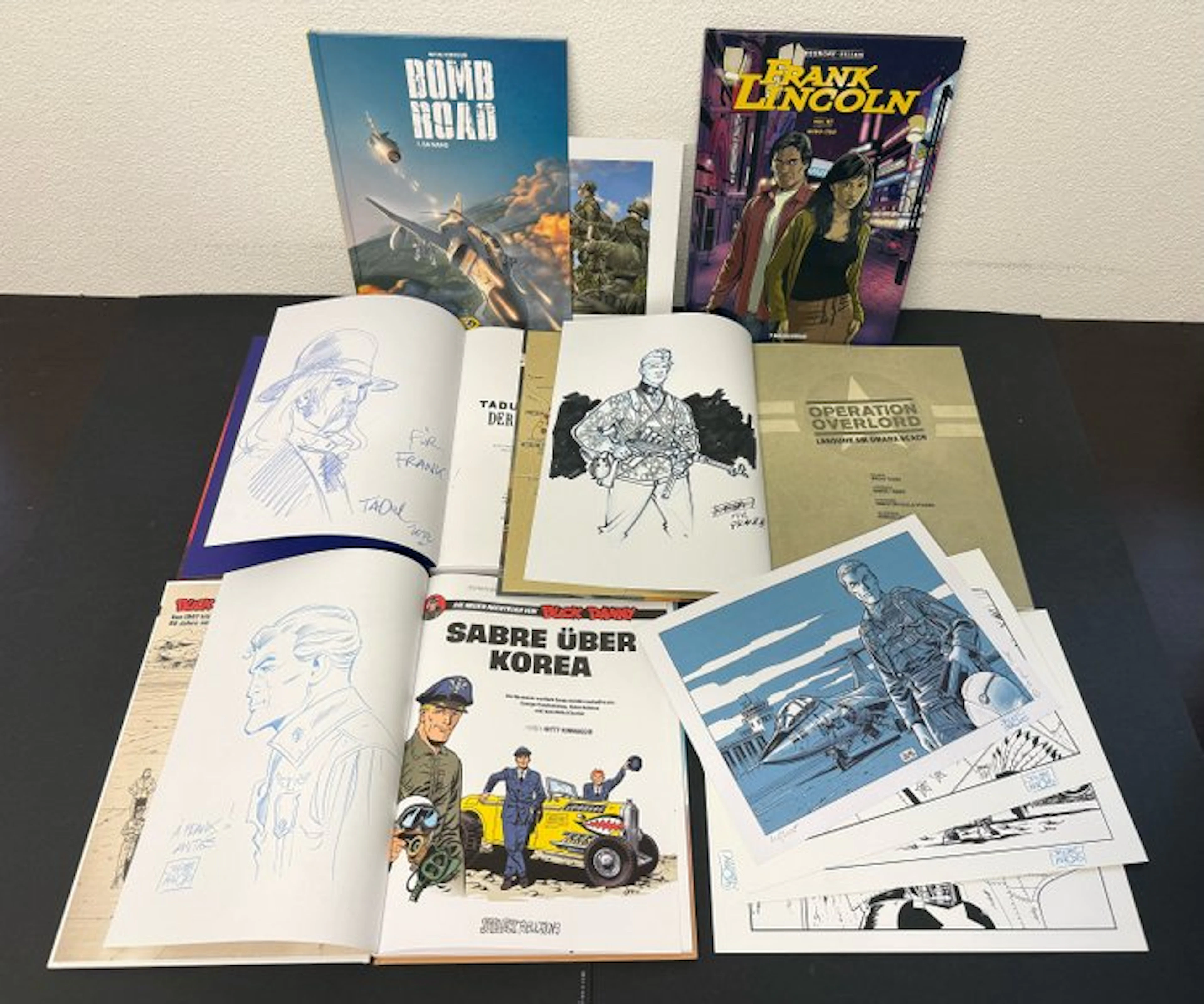Flieger, Krimi und Abenteuer Comic Alben - Signiert und 3...