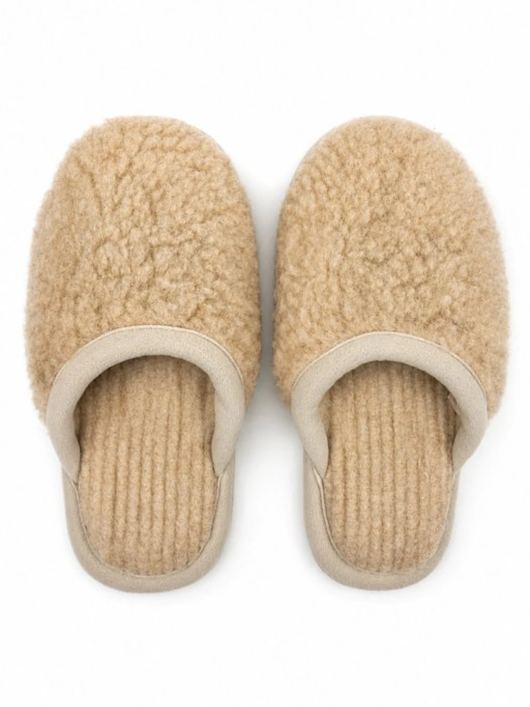 ★Sheepskin Lana Merino slipper Natural Orignal★ Donna TG...