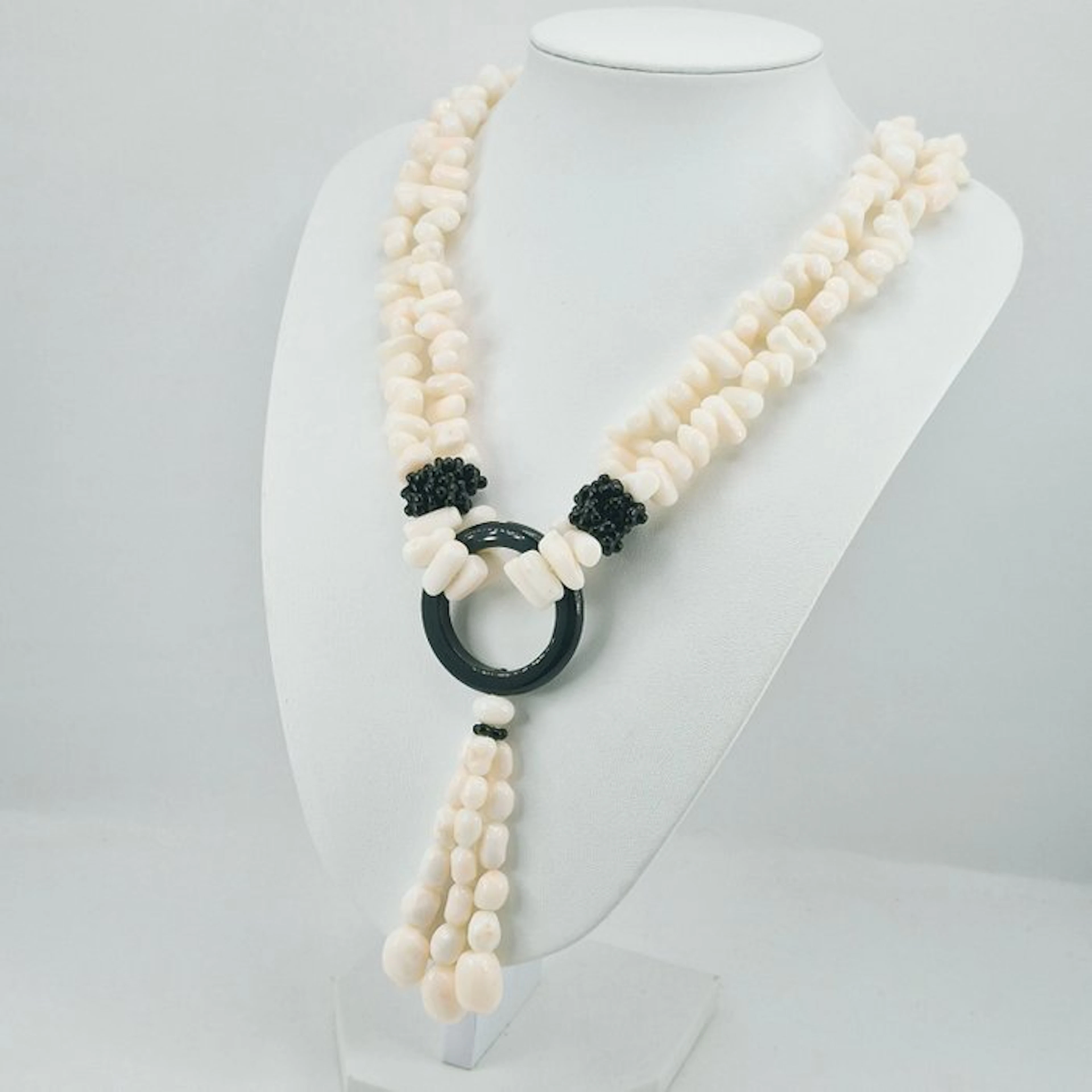 Coral - Silver - Necklace - White coral