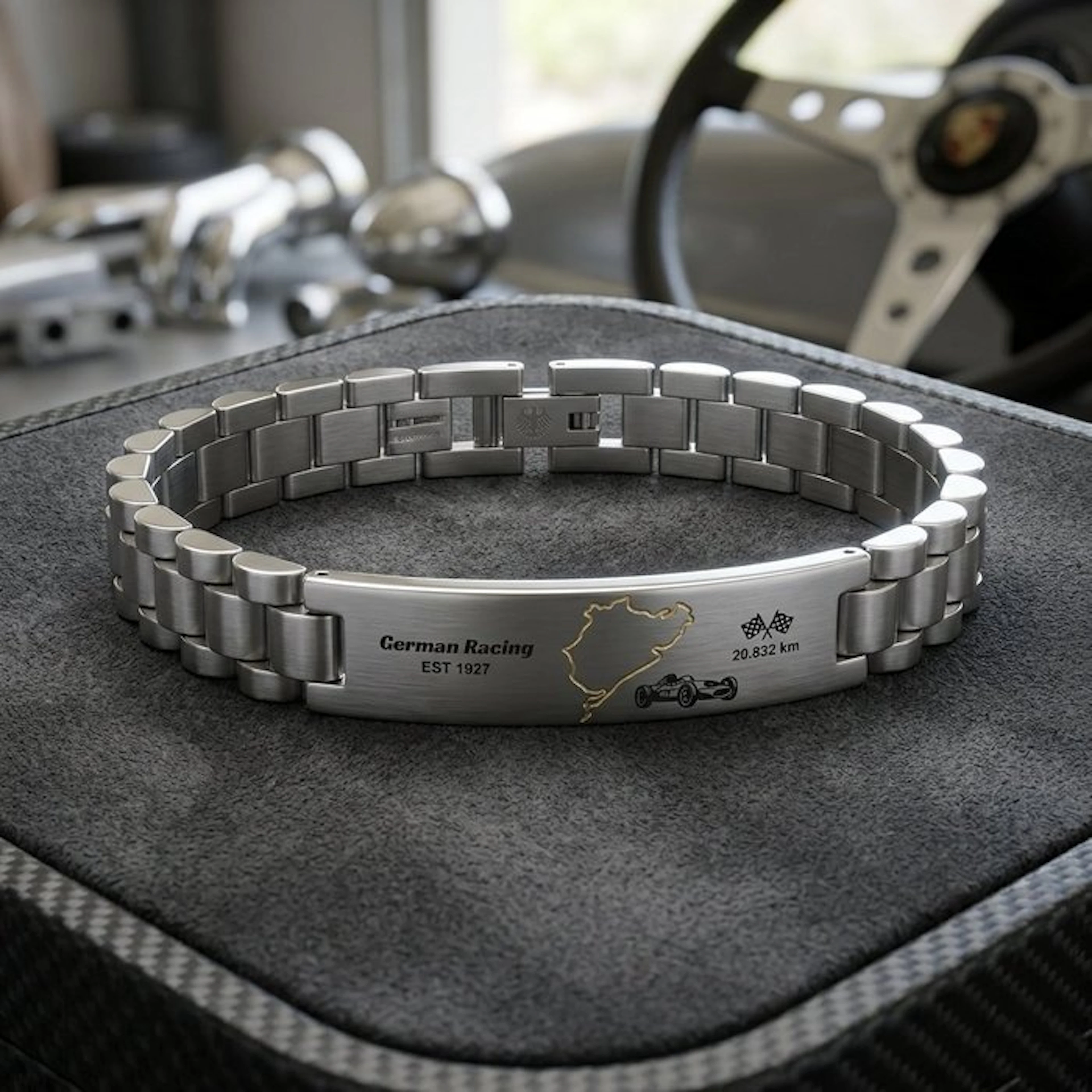 Other brand - 18 kt. - Steel, Yellow gold - Bracelet - Italian Manufacturing