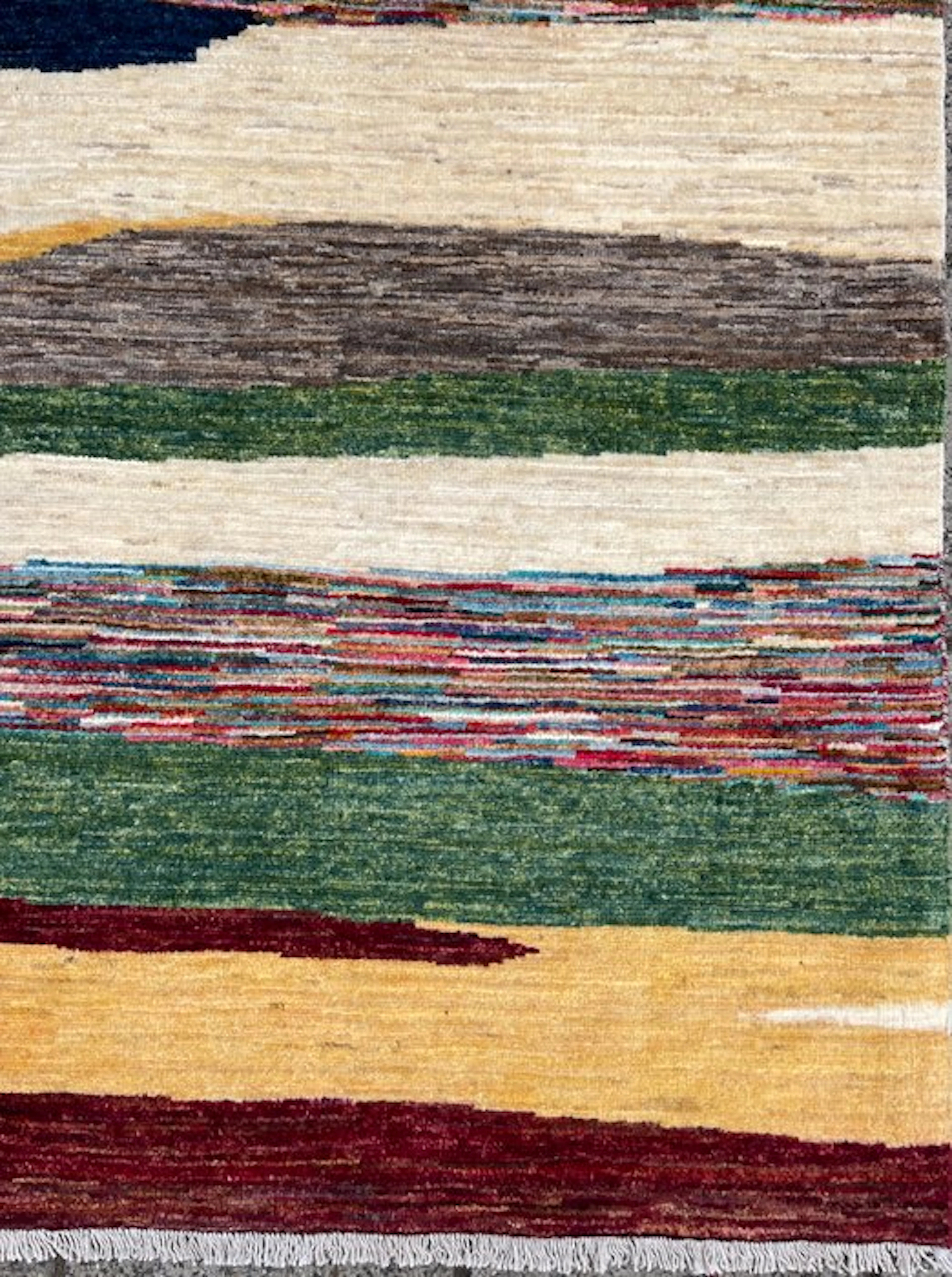 Afghan Art Deco design (unused) - hand-knotted - wool - Carpet - 290