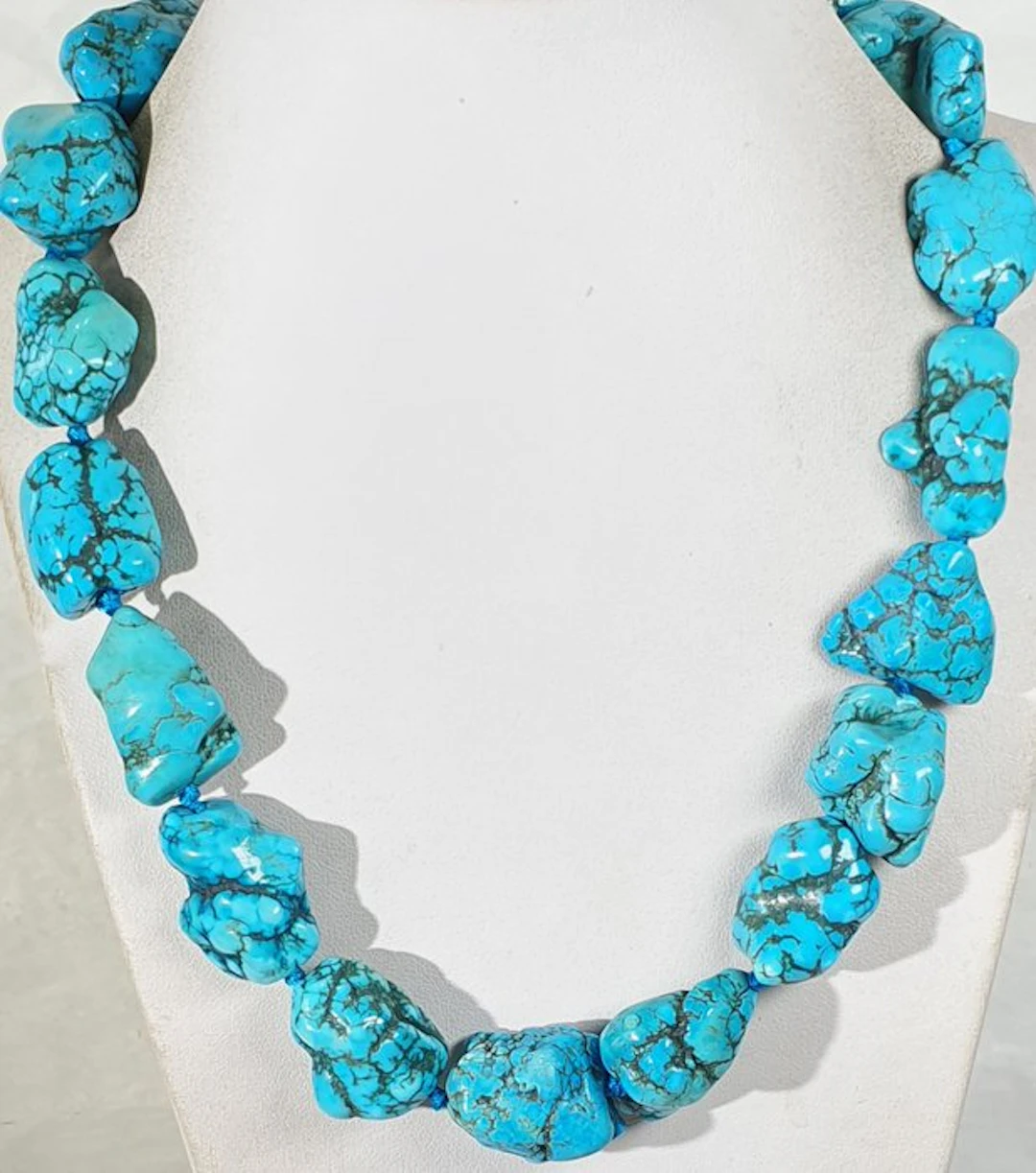 Stabilized Turquoise - Promotes Meditation - 925 Silver...